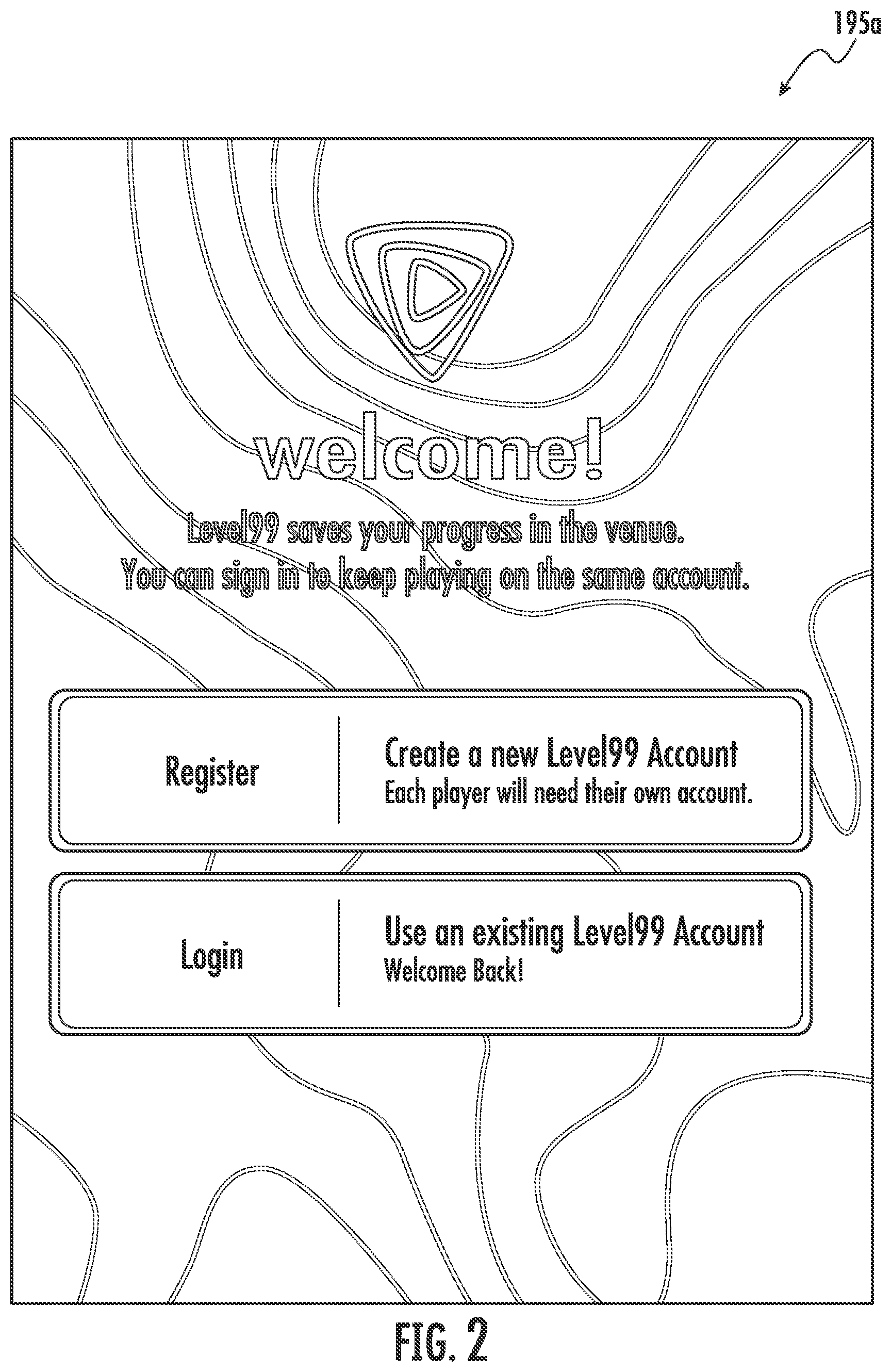 Patent US12322019 Figure 2 – Systems and methods for providing physical challenge games