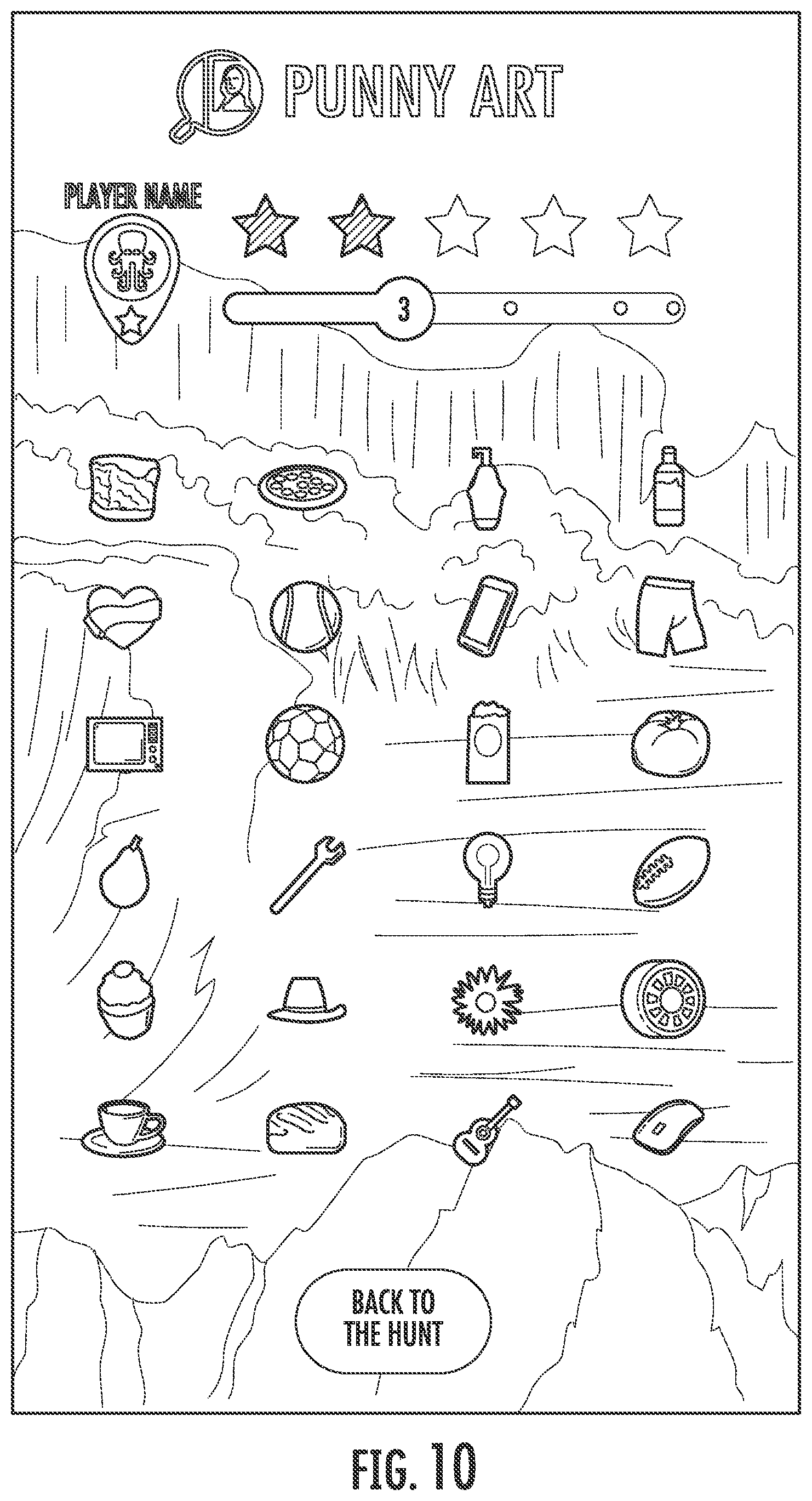 Patent US12322019 Figure 10 – Systems and methods for providing physical challenge games