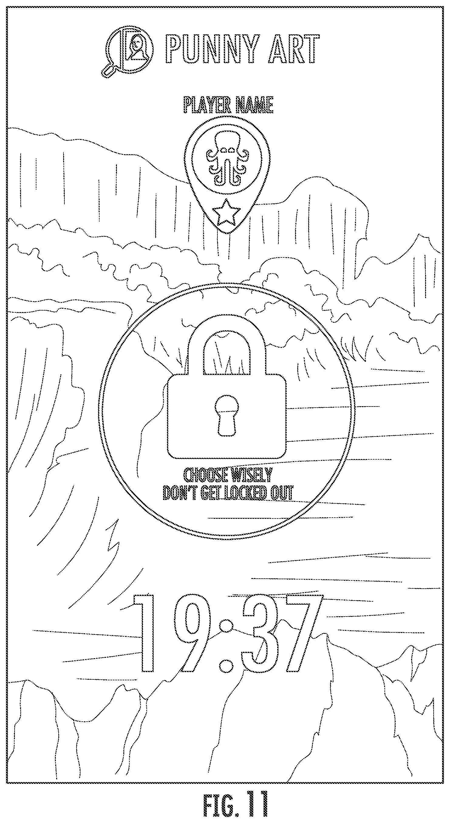 Patent US12322019 Figure 11 – Systems and methods for providing physical challenge games