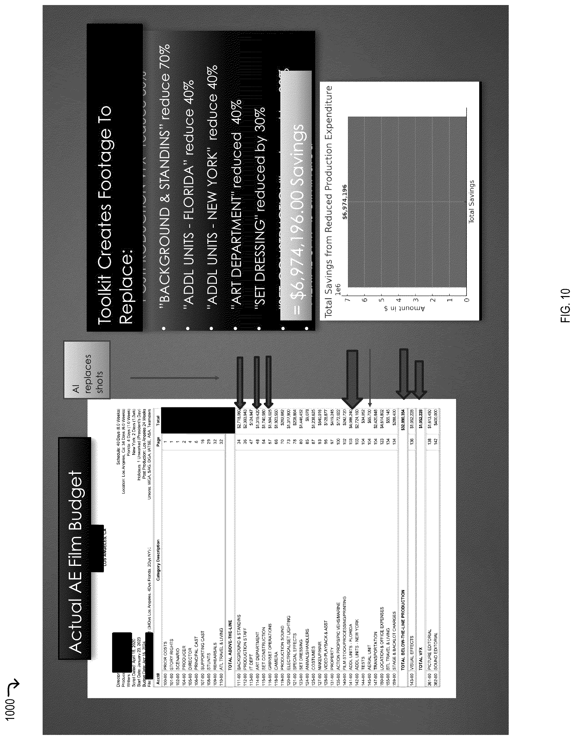 Patent US12322036 Figure 20 – Lidar data utilization for AI model training in filmmaking