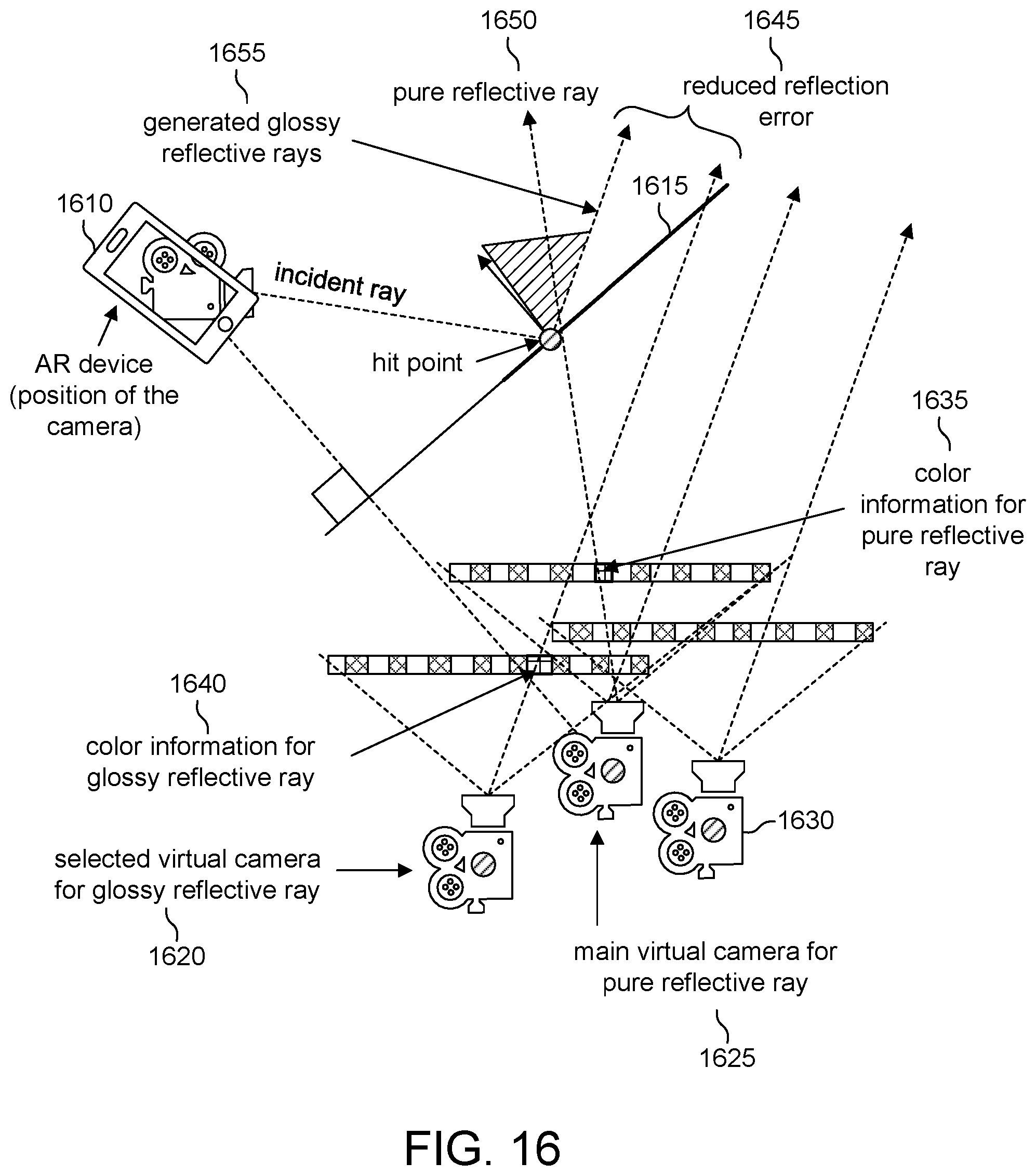 Patent US12322037 Figure 15 – System and method for real-time ray tracing in a 3D environment