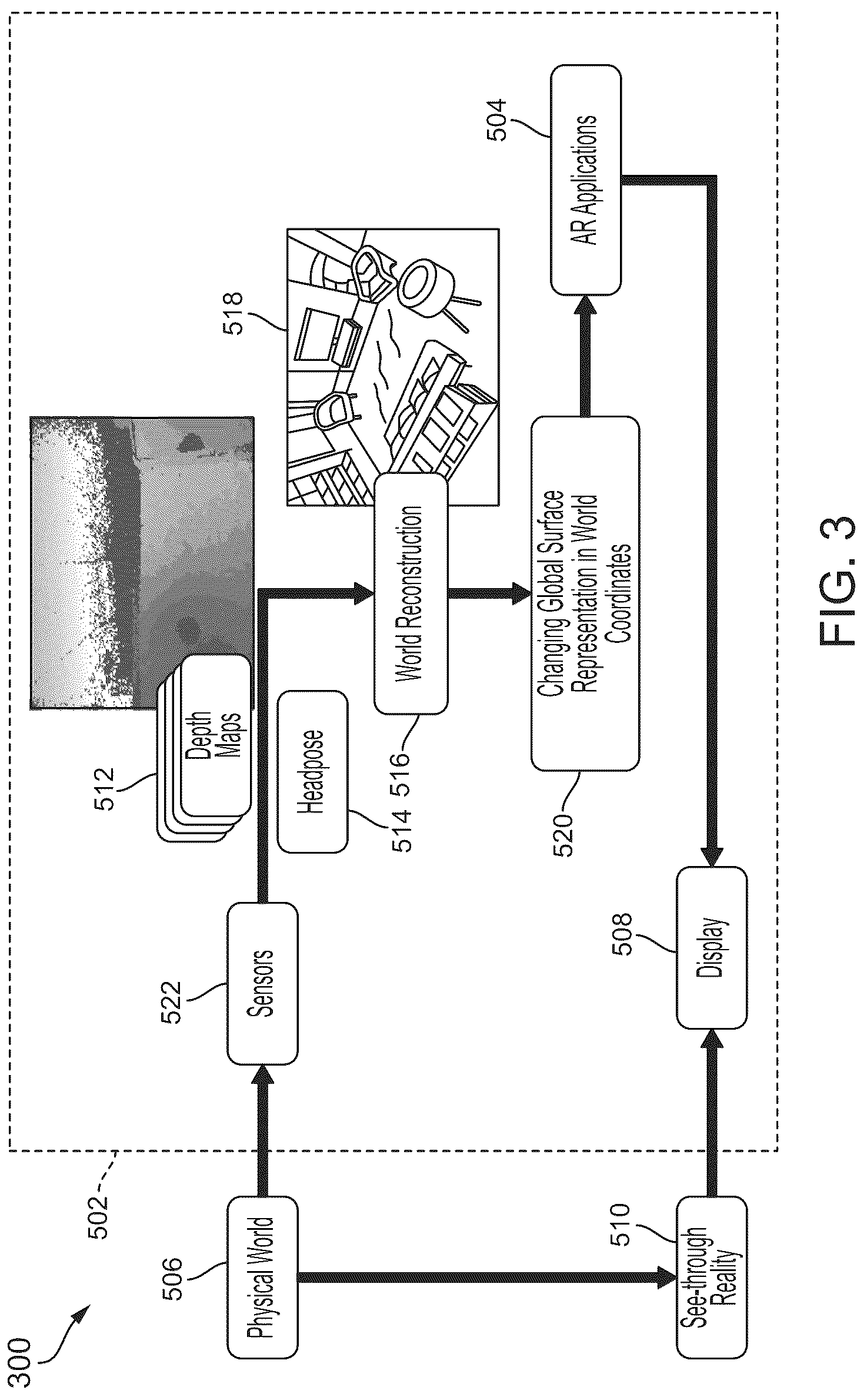 Patent US12322041 Figure 3 – Cross reality system with WiFi/GPS based map merge