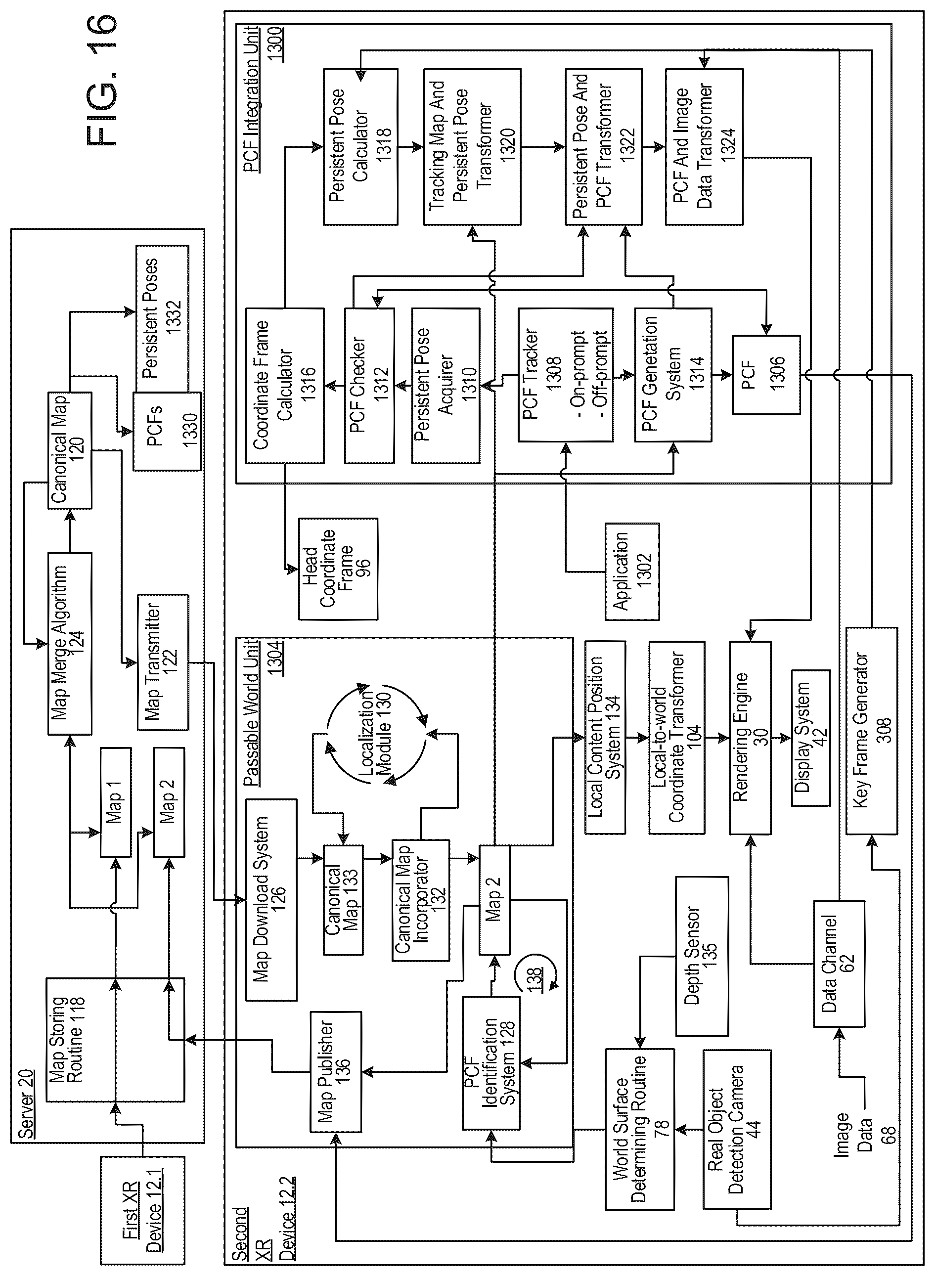 Patent US12322041 Figure 17 – Cross reality system with WiFi/GPS based map merge