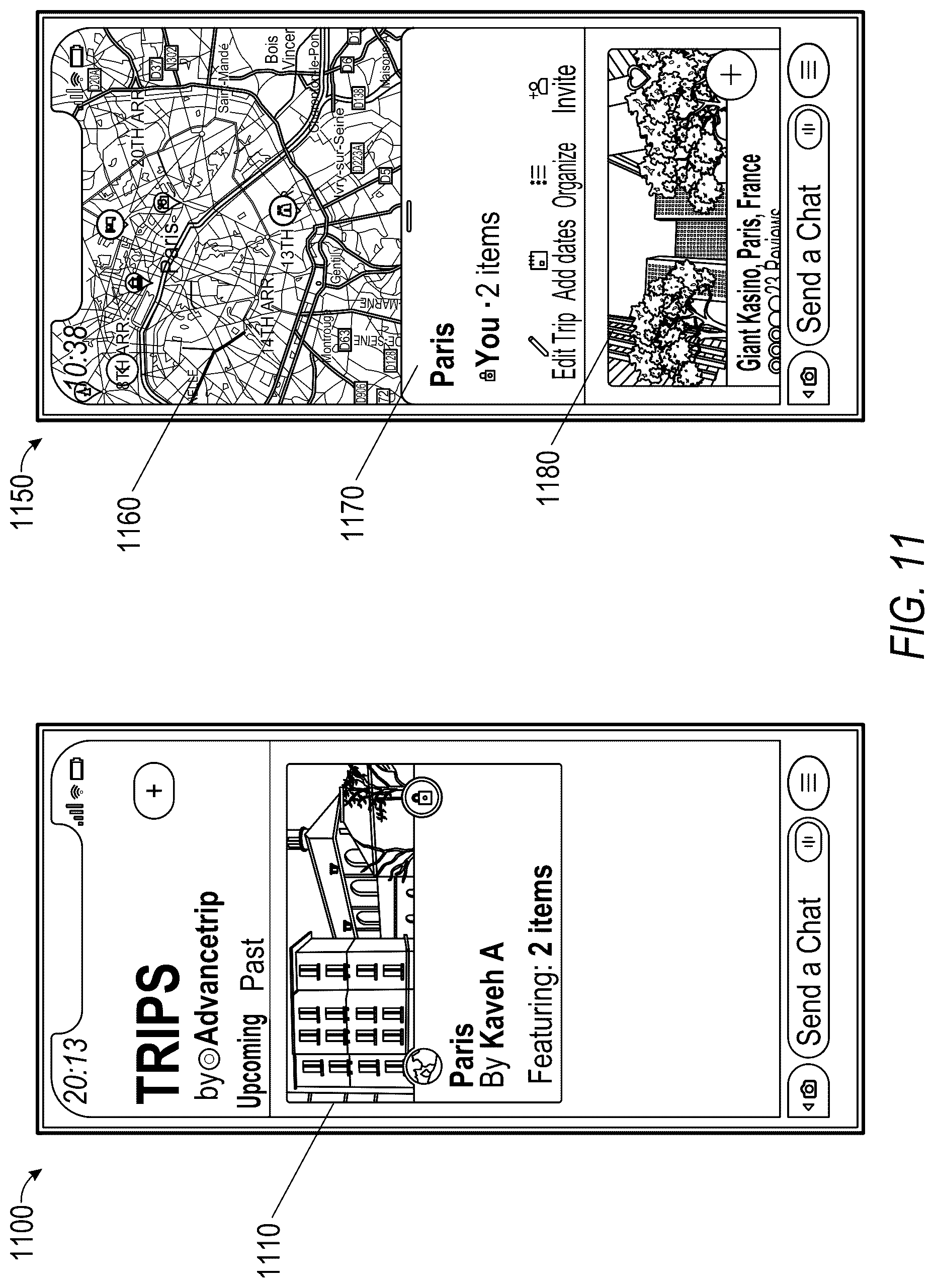 Patent US12322046 Figure 11 – Augmented reality content generators for spatially browsing travel destinations