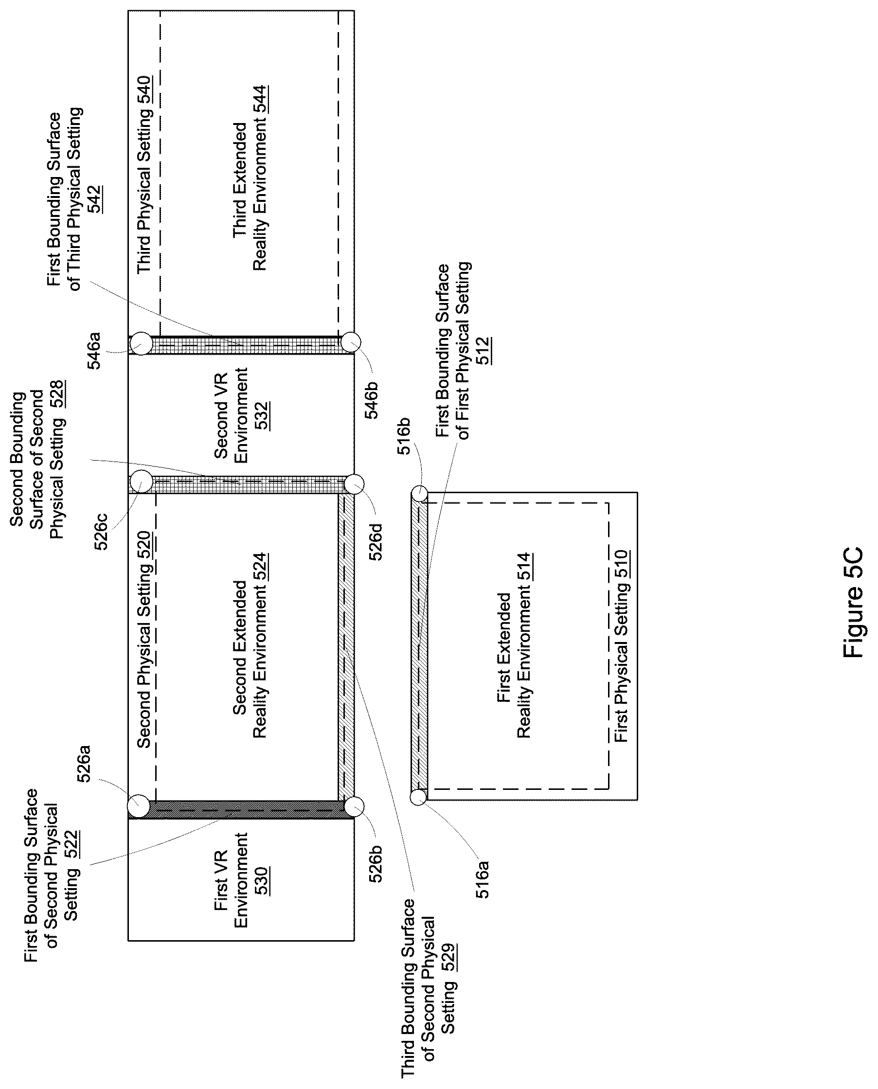 Patent US12322048 Figure 11 – Connecting spatially distinct settings