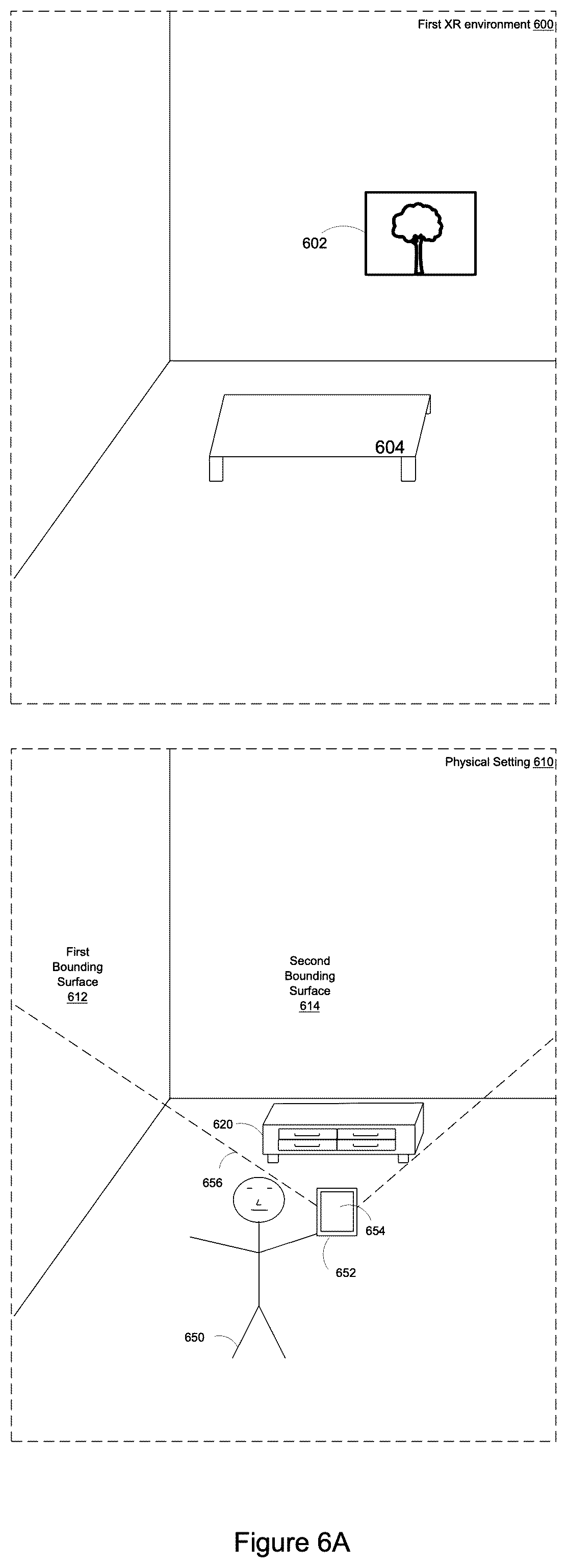 Patent US12322048 Figure 12 – Connecting spatially distinct settings