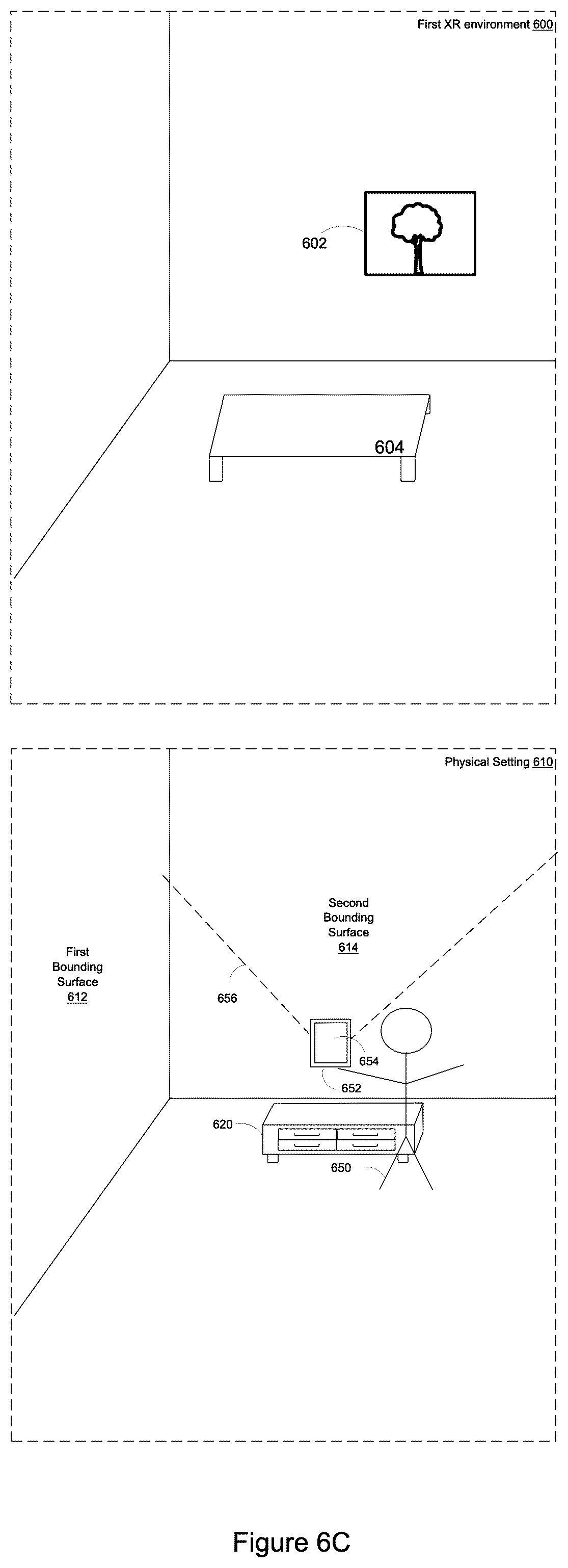 Patent US12322048 Figure 14 – Connecting spatially distinct settings