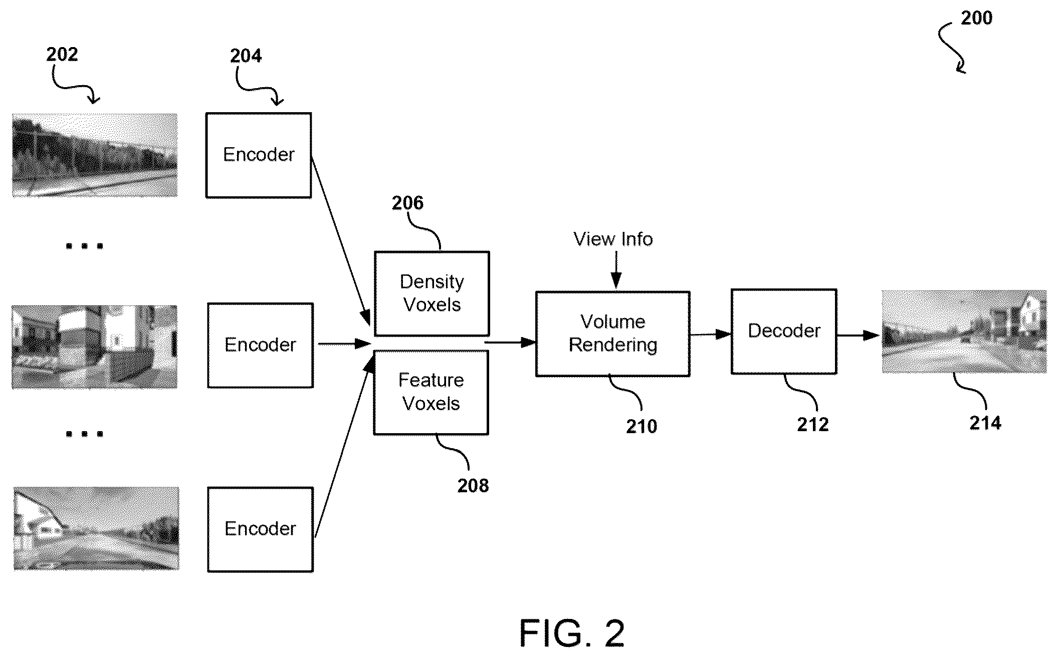 Patent US12322068 Figure 2 – Generating voxel representations using one or more neural networks