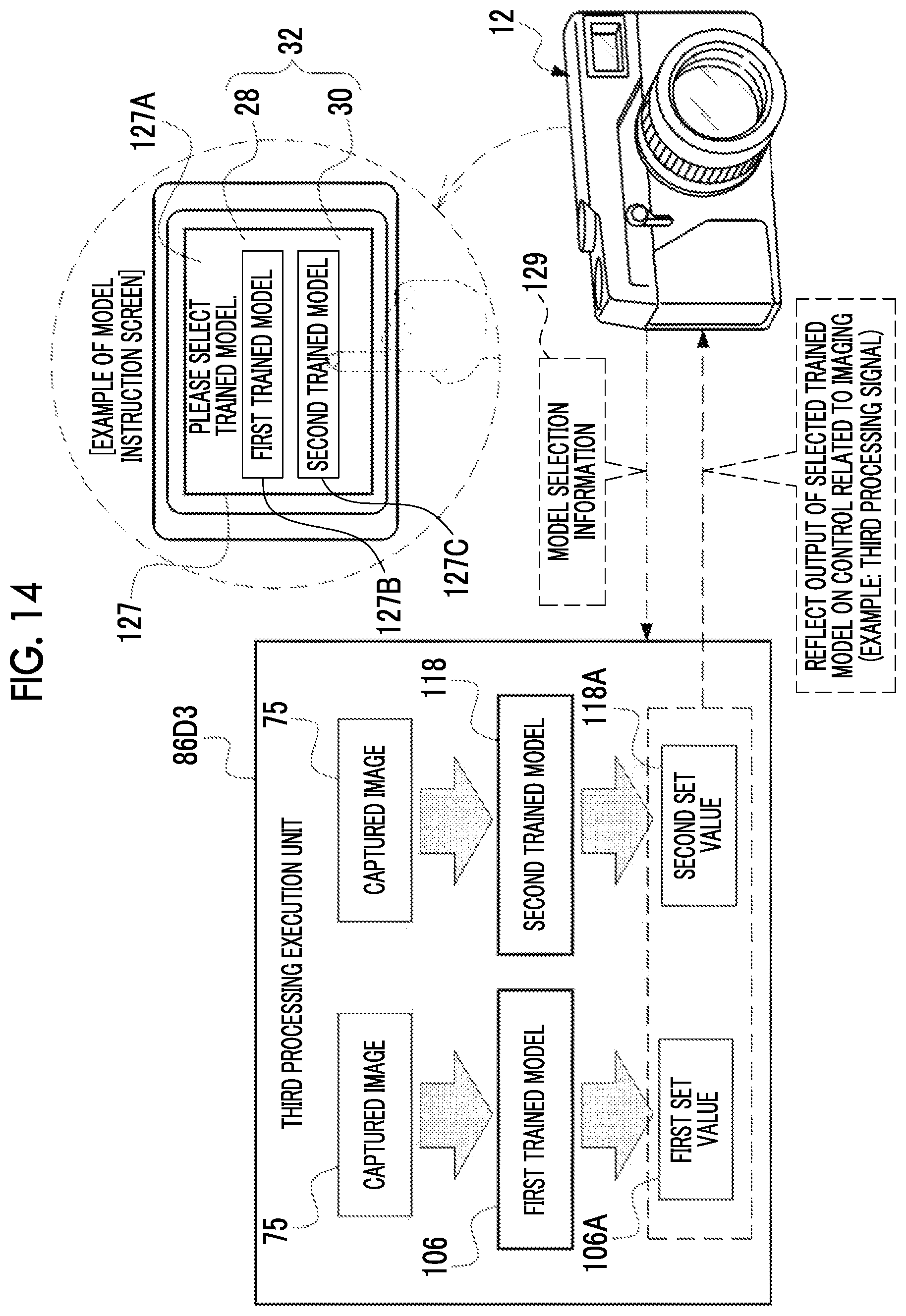 Patent US12322069 Figure 14 – Imaging support apparatus, imaging apparatus, imaging support method, and program