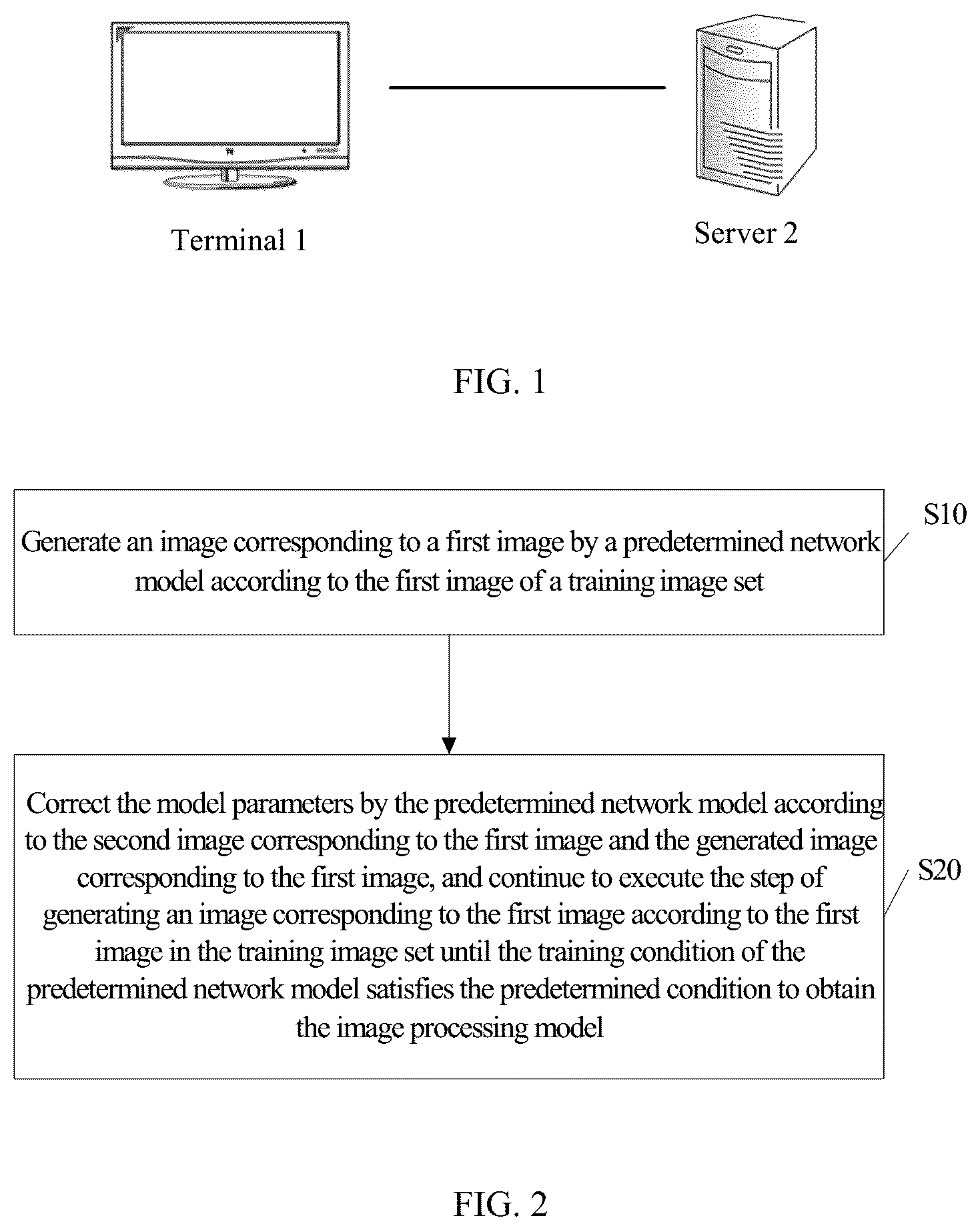 Patent US12322073 Figure 1 – Image processing model generation method, processing method, storage medium, and terminal