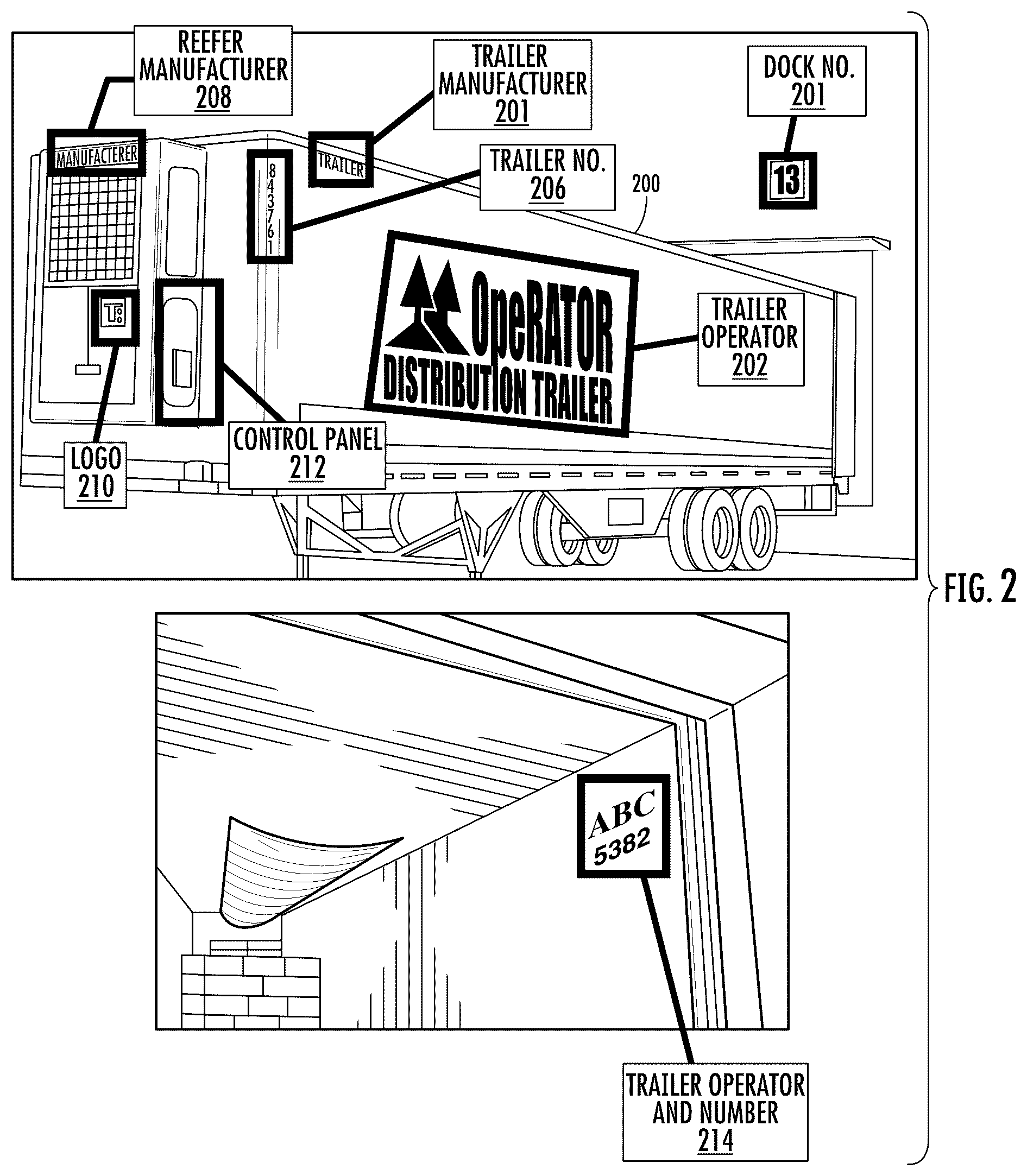 Patent US12322077 Figure 2 – Systems and methods for container condition determination in transport refrigiration