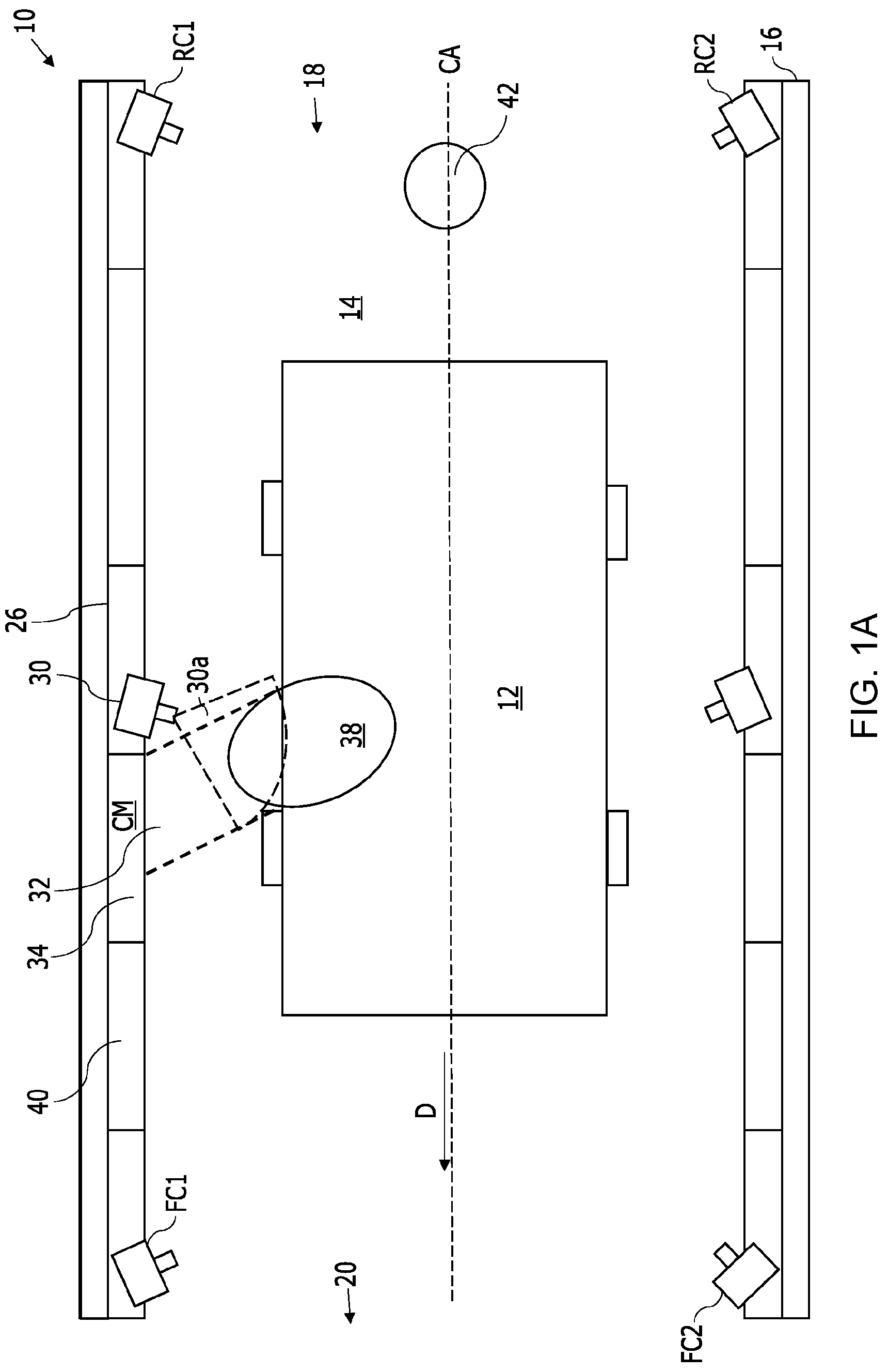 Patent US12322081 Figure 1 – Vehicle imaging station