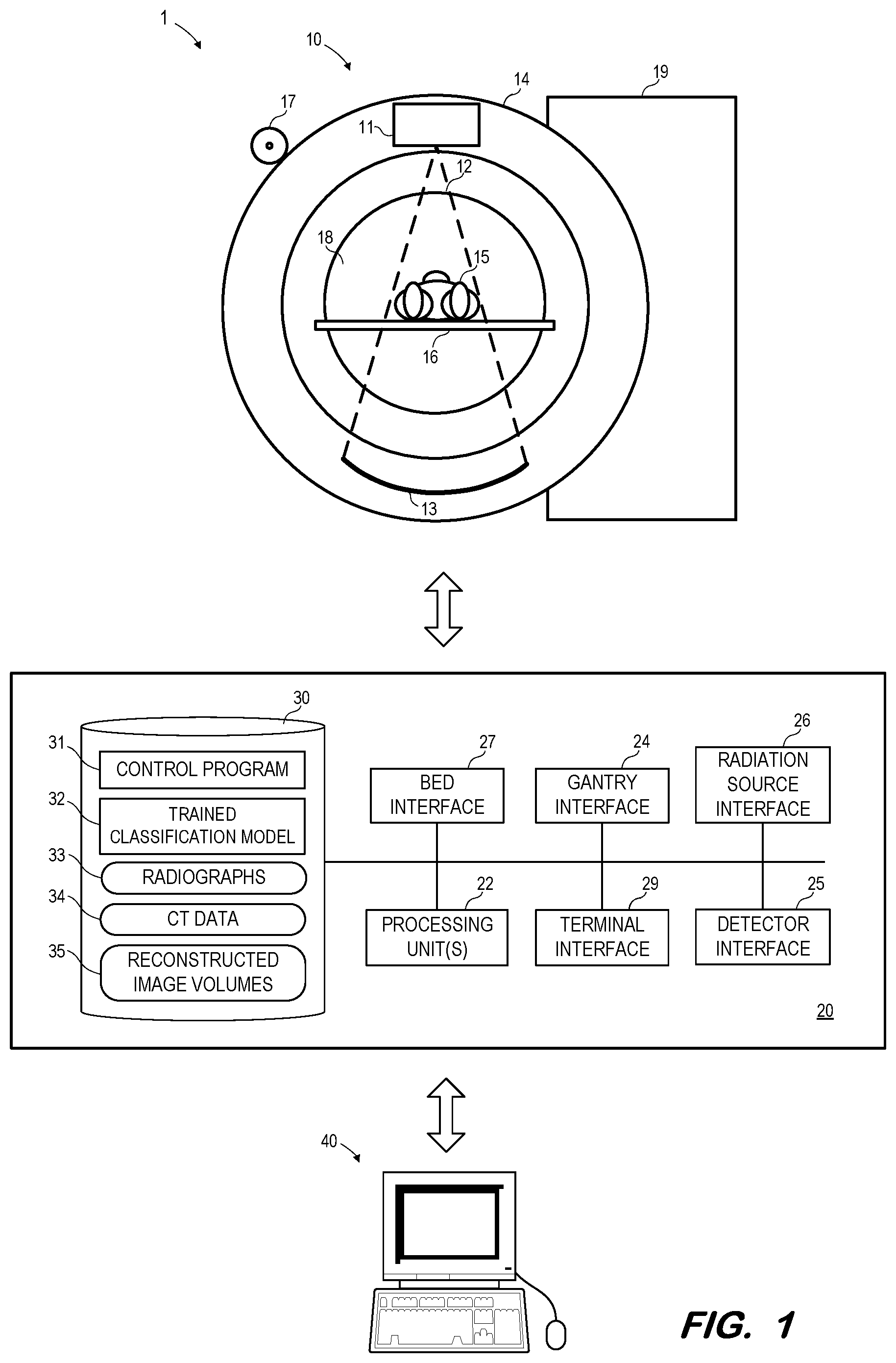 Patent US12322090 Figure 1 – Machine learning-assisted computed tomography workflow