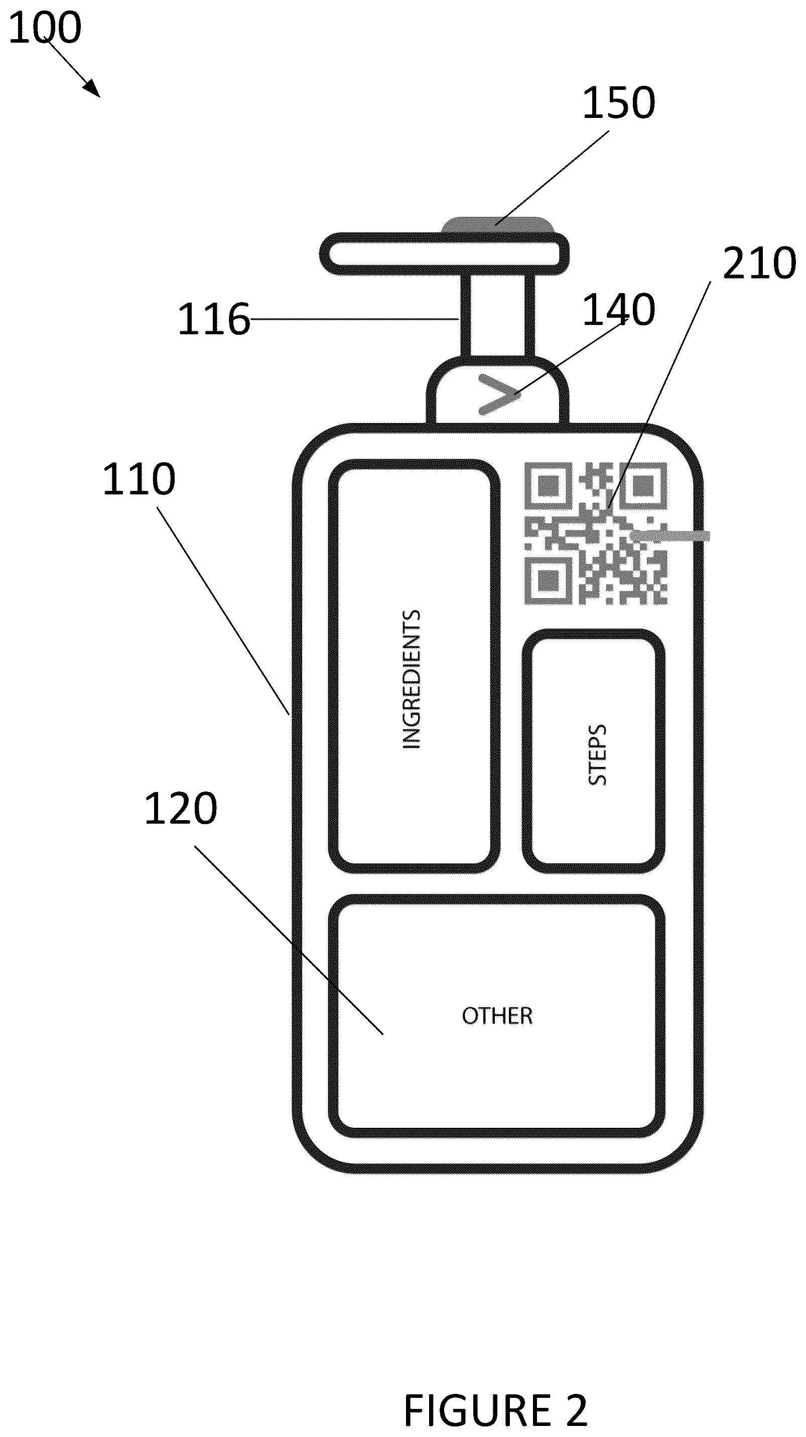 Patent US12322113 Figure 2 – Methods and systems for tactile, touch readable labels on tangible goods