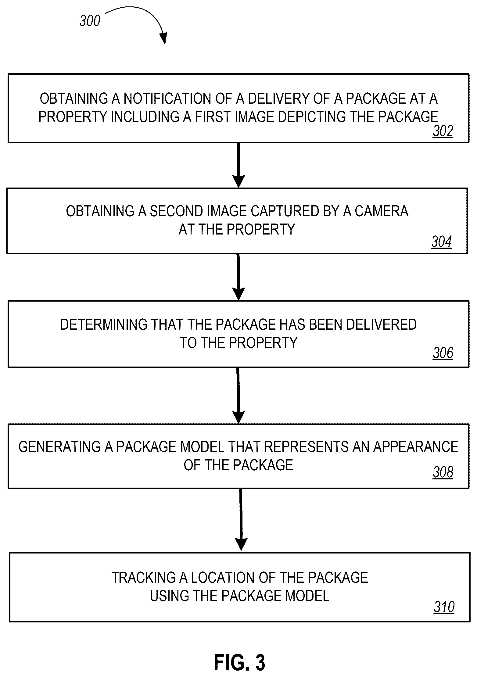 Patent US12322120 Figure 3 – Monitoring delivered packages using video