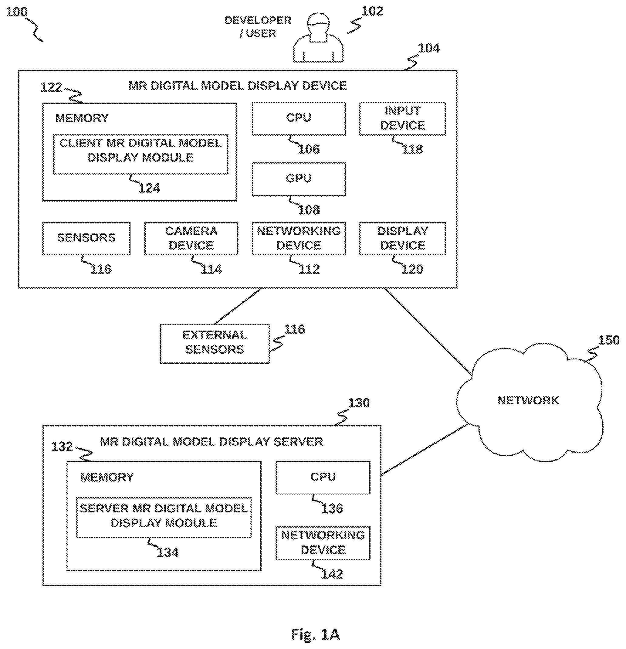 Patent US12322131 Figure 1 – Method and system for displaying a large 3D model on a remote device