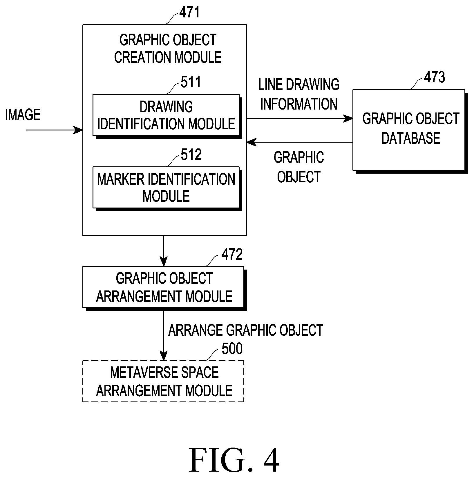 Patent US12322149 Figure 5 – Electronic device for implementing metaverse environment using drawing motion and method for operating the same