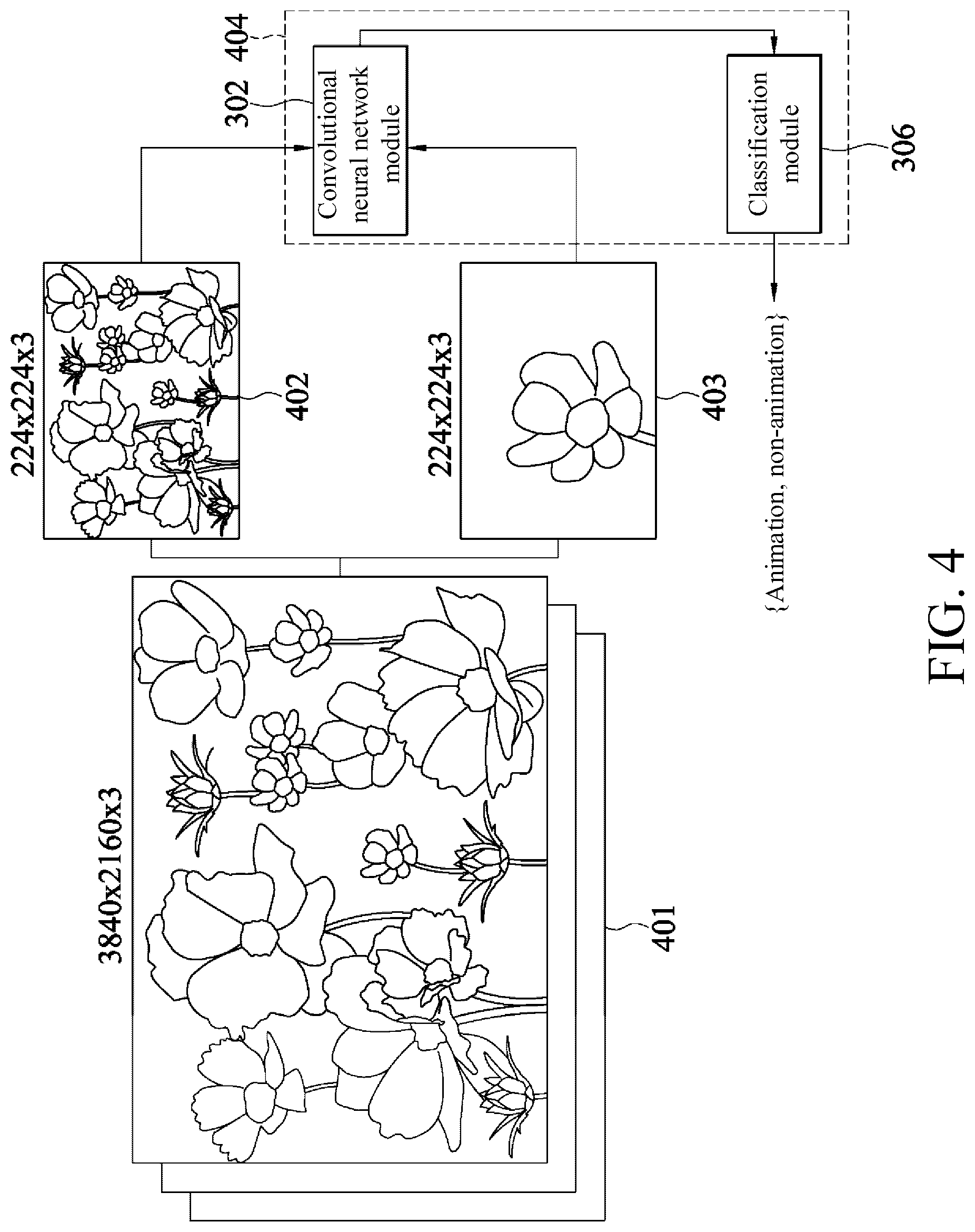Patent US12322176 Figure 4 – Video classification system, video classification method, and neural network training system