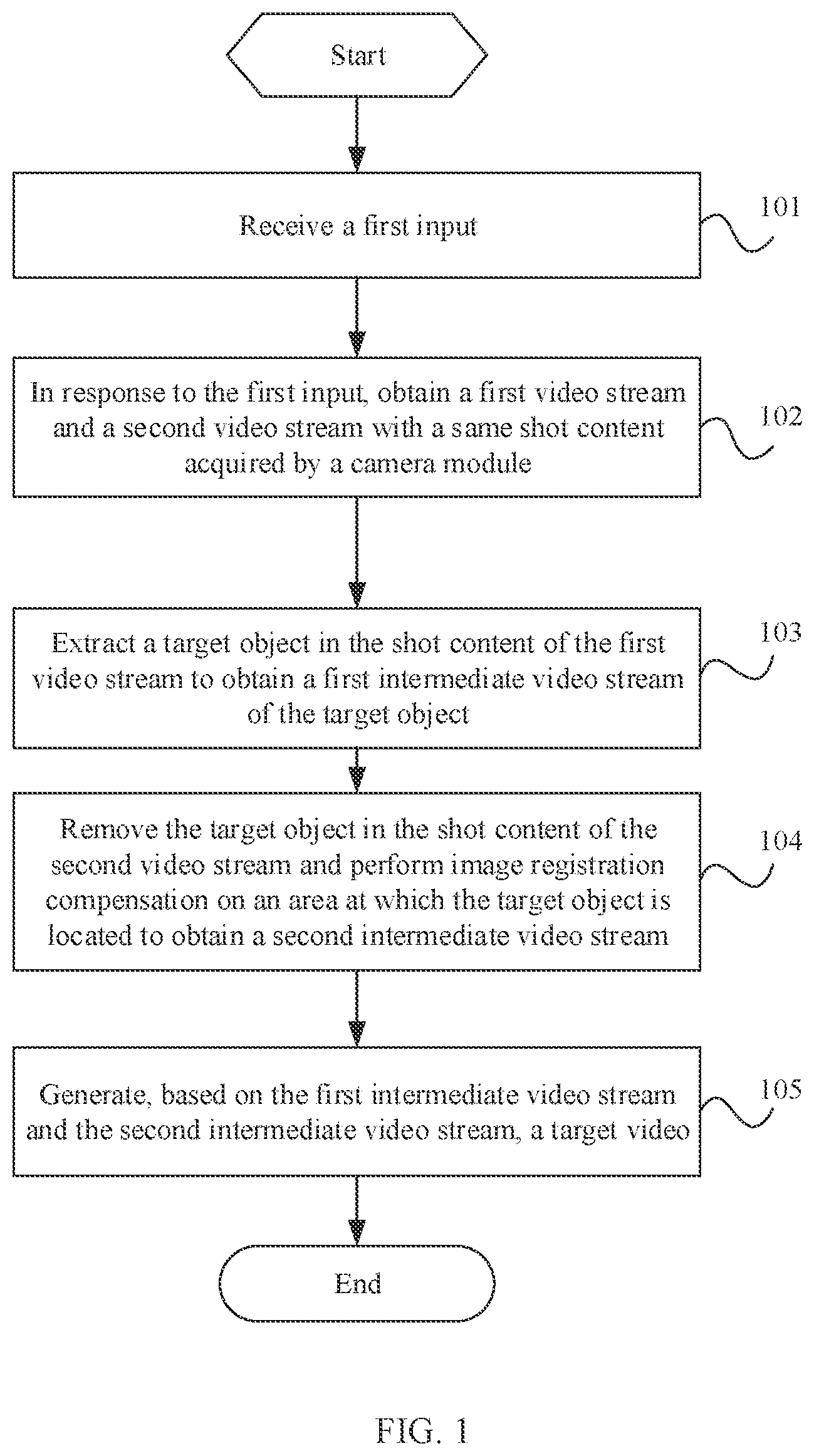 Patent US12322180 — Image shooting method and electronic device for video generation — Figure 1