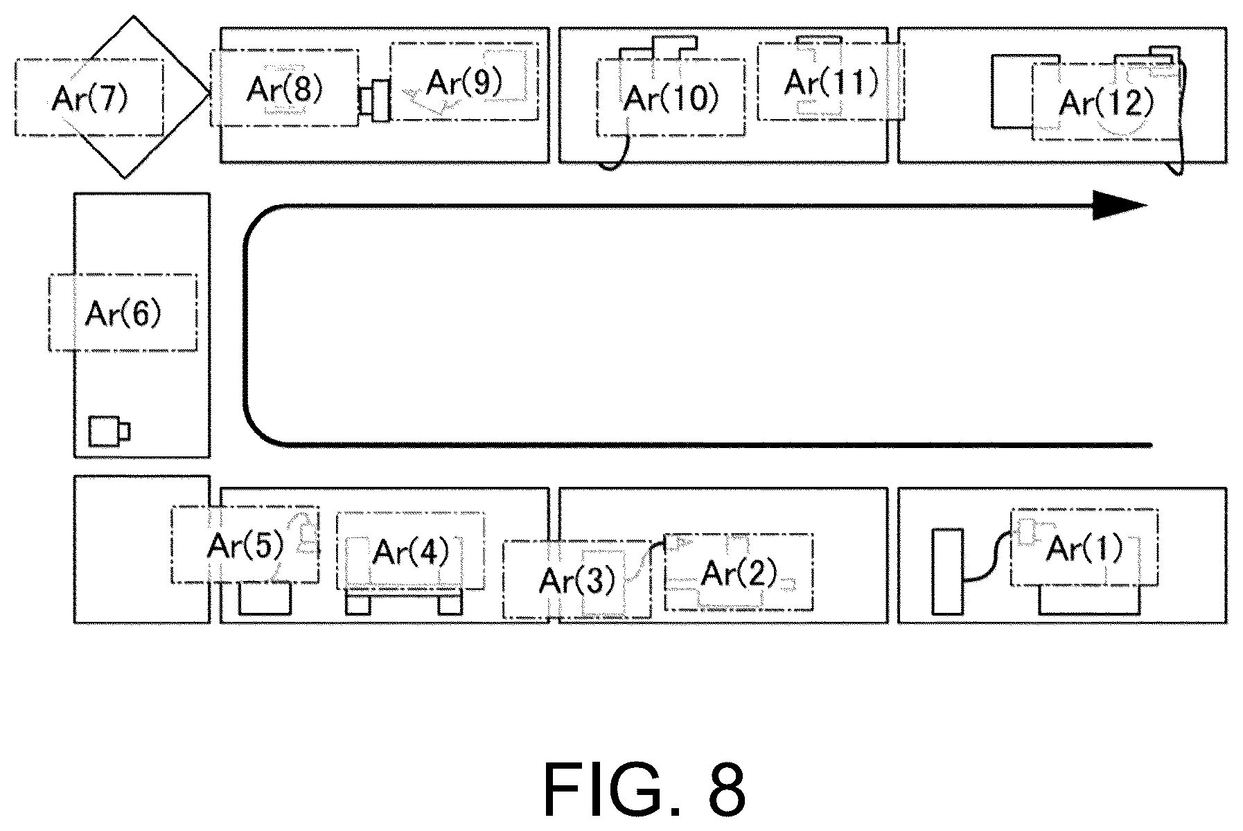 Patent US12322183 Figure 7 – Information processing device for improving work process, information processing method, and recording medium