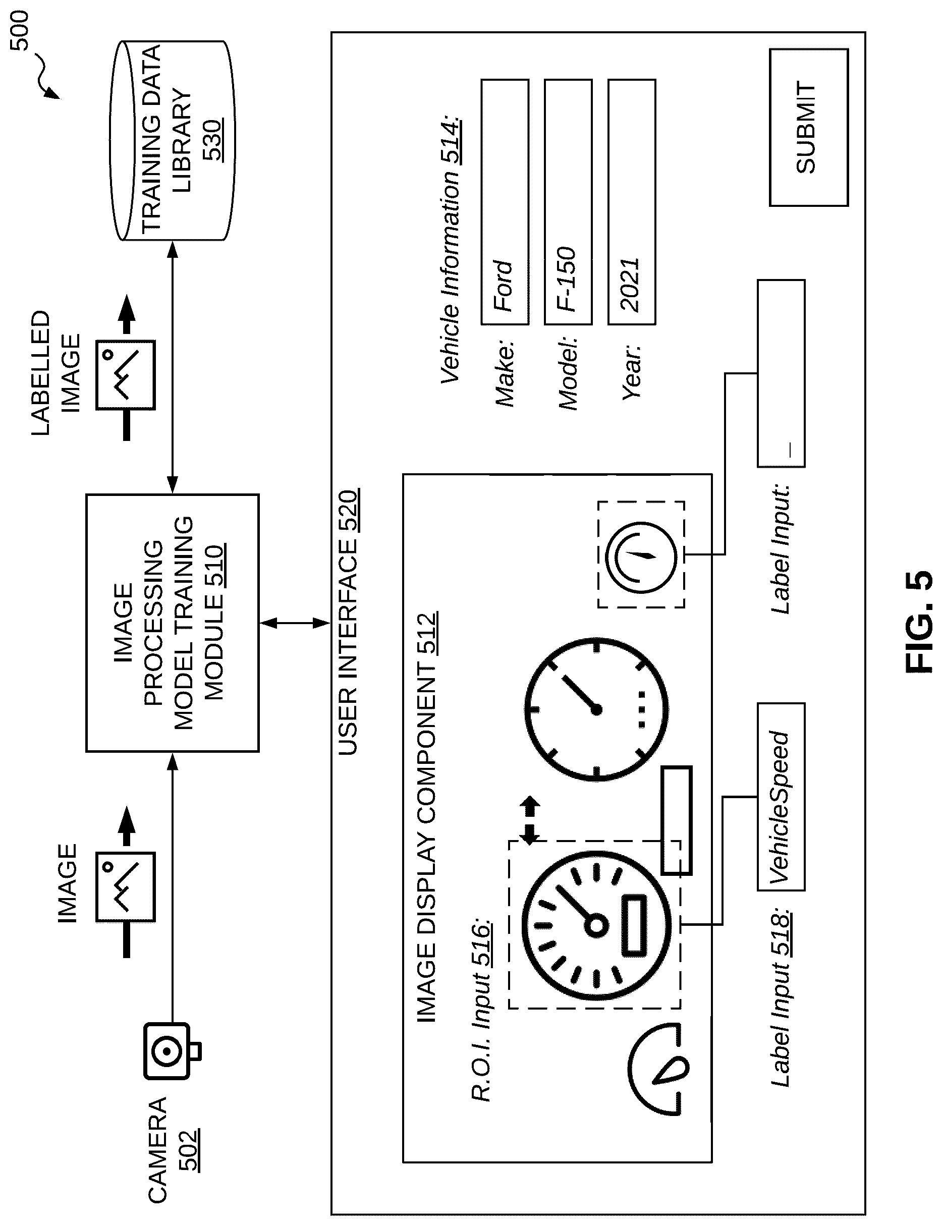 Patent US12322192 Figure 5 – Systems and methods for vehicle data collection by image analysis