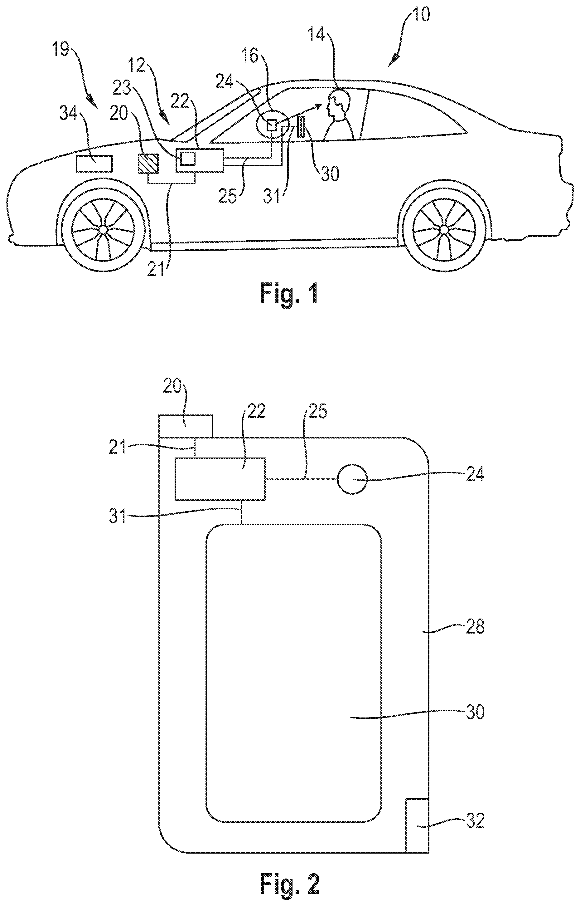Patent US12322193 Figure 1 – System for a motor vehicle and method for assessing the emotions of a driver of a motor vehicle