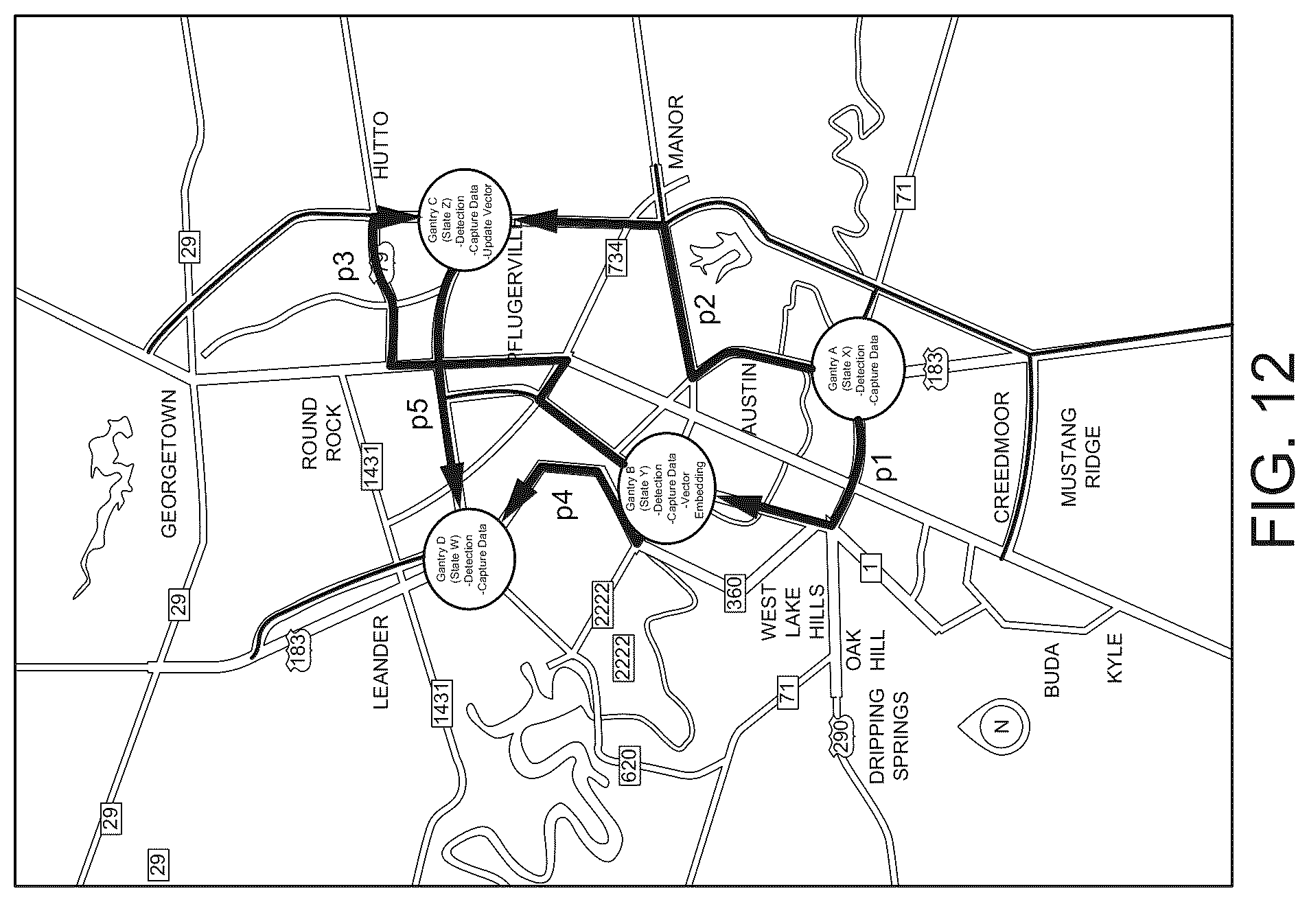 Patent US12322214 Figure 12 – System for tolling