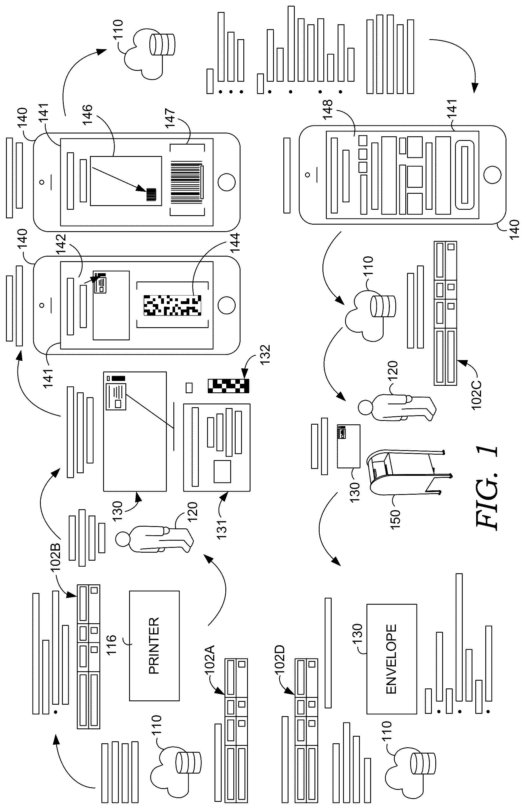 Patent US12322215 Figure 1 – Activatable postage