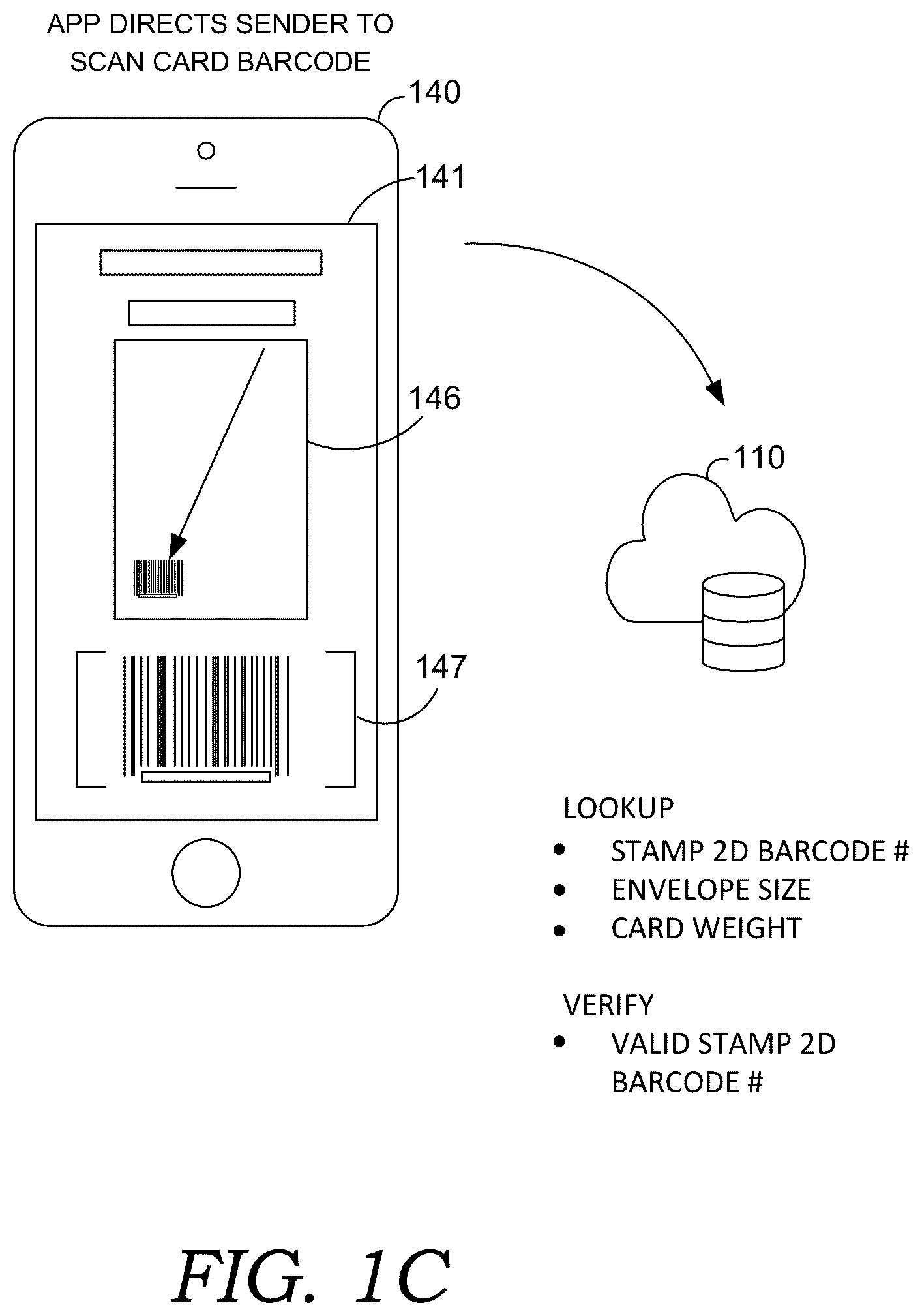 Patent US12322215 Figure 4 – Activatable postage
