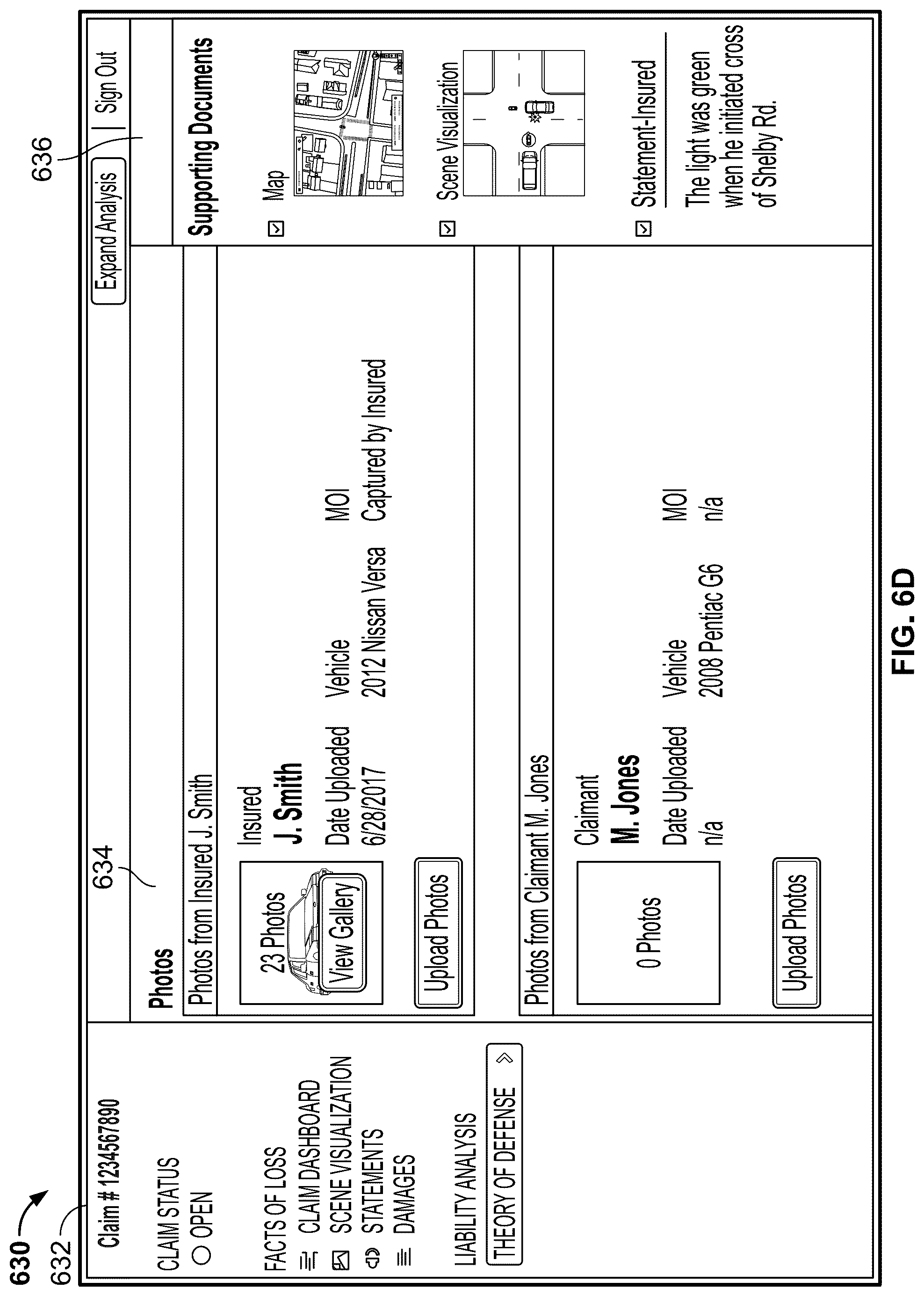 Patent US12322219 Figure 9 – System generated damage analysis using scene templates