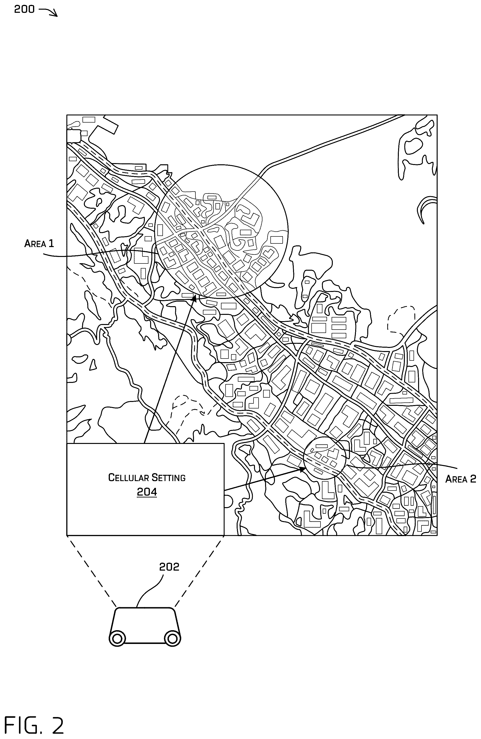 Patent US12322221 Figure 2 – Adaptive multi-network multi-band vehicle communications