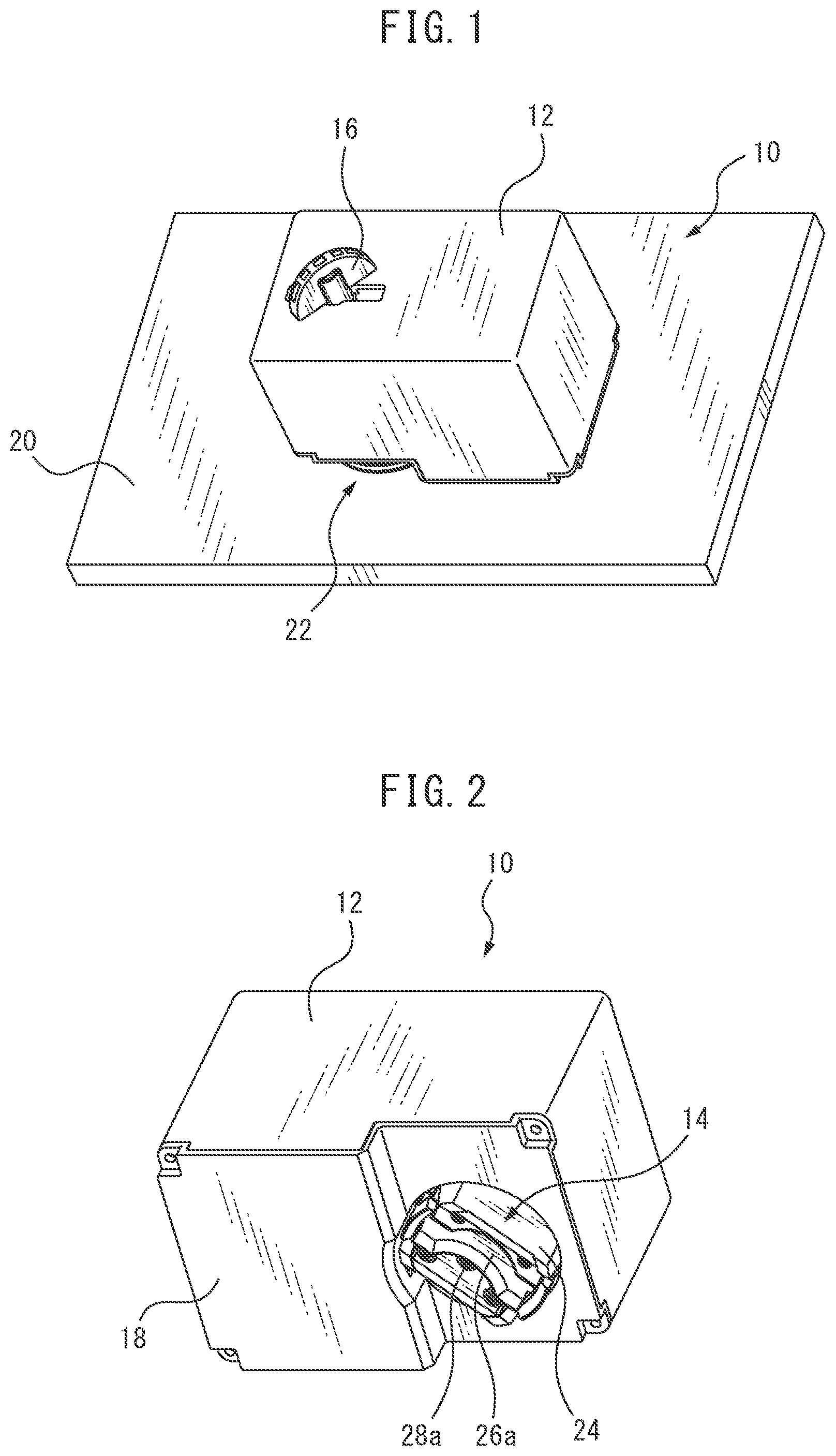 Patent US12322232 Figure 1 – Knob holding structure and smart lock