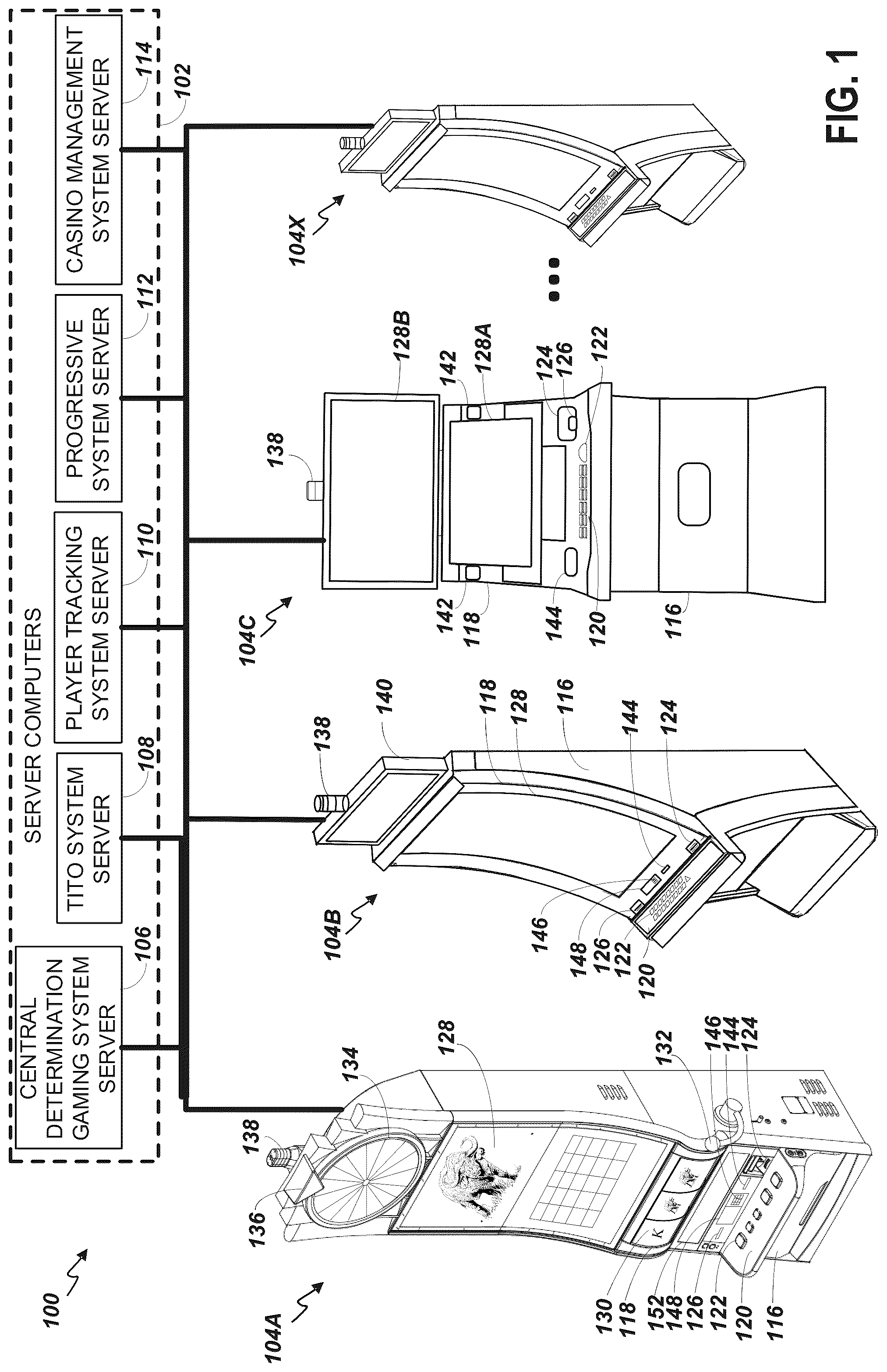 Patent US12322235 — Bill validator mount for electronic gaming machines — Figure 1