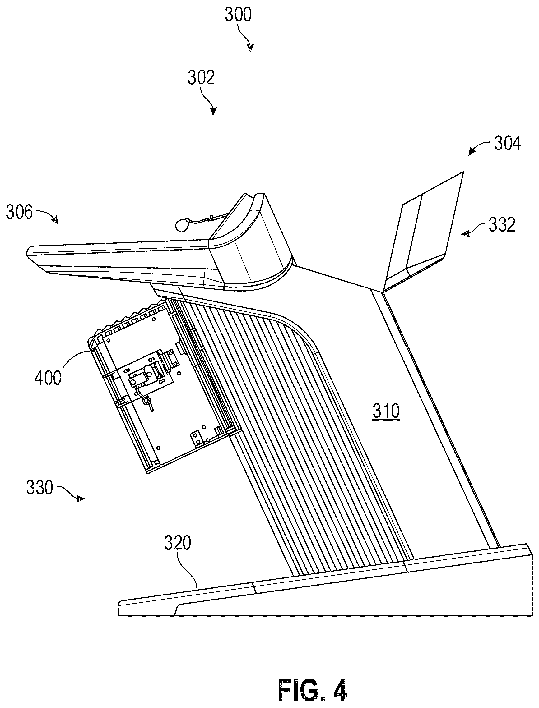 Patent US12322235 Figure 6 – Bill validator mount for electronic gaming machines