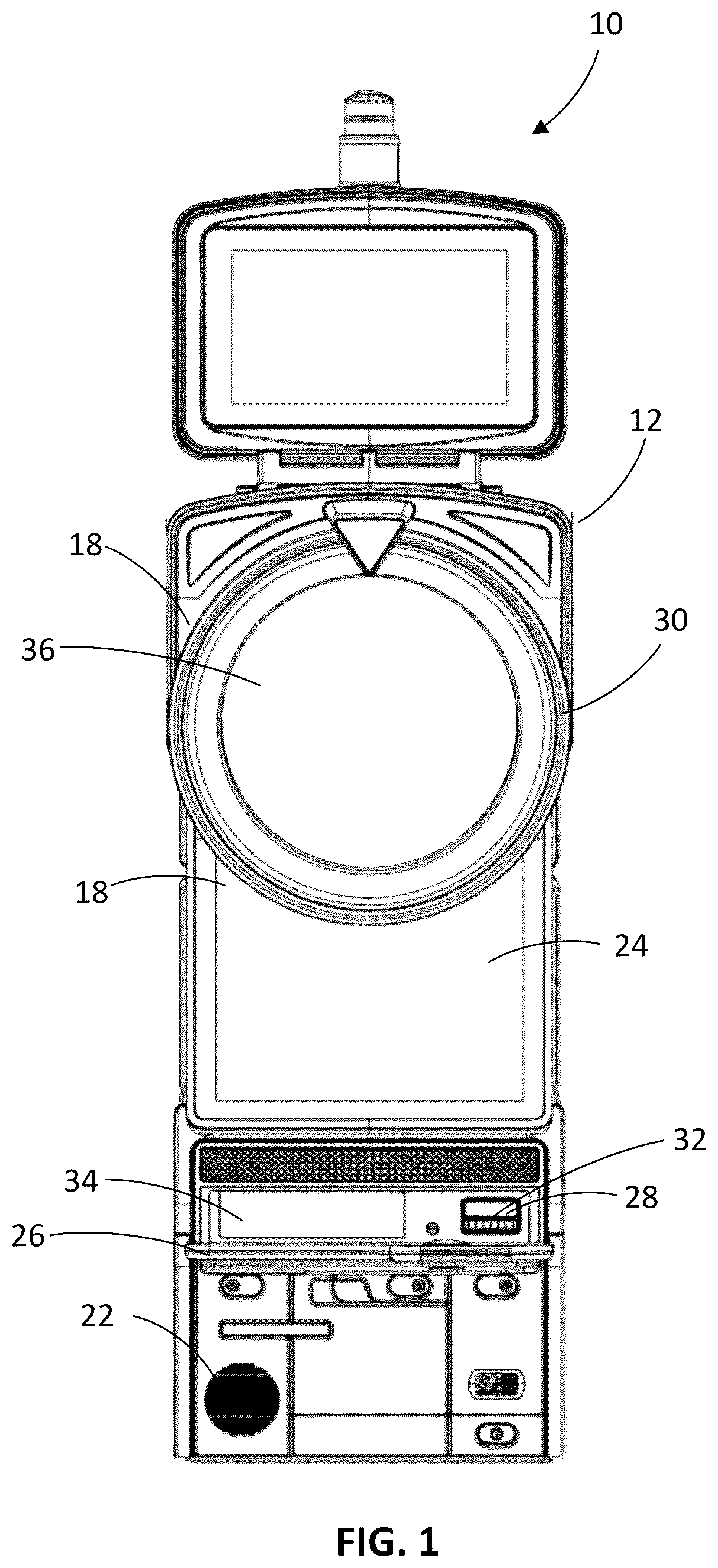 Patent US12322240 — Mechanical wheel with rotatable mechanical bezel — Figure 1