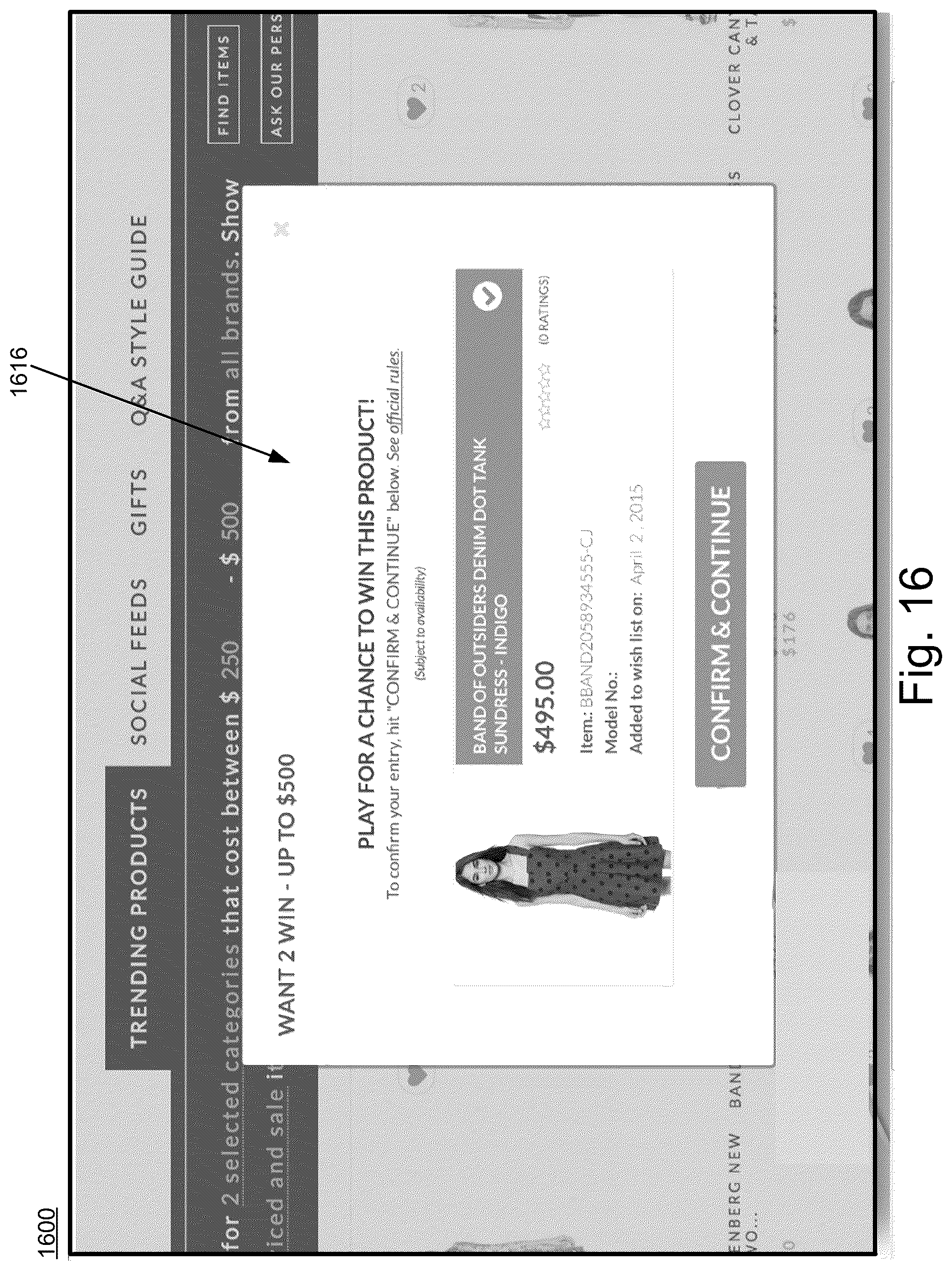 Patent US12322245 Figure 19 – System and method for on-line game based on consumer wish list