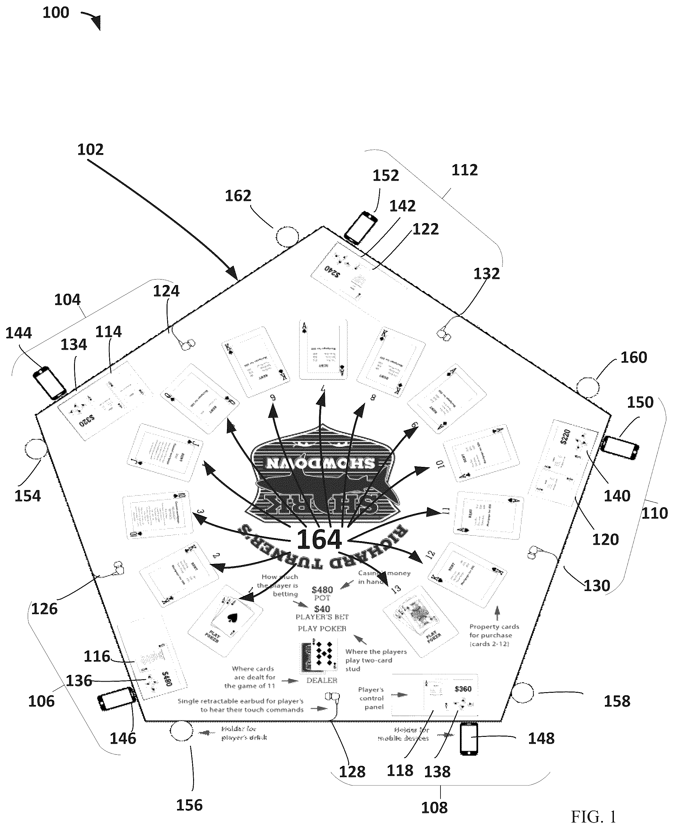 Patent US12322246 Figure 1 – Automated conversational multi-player gaming platform