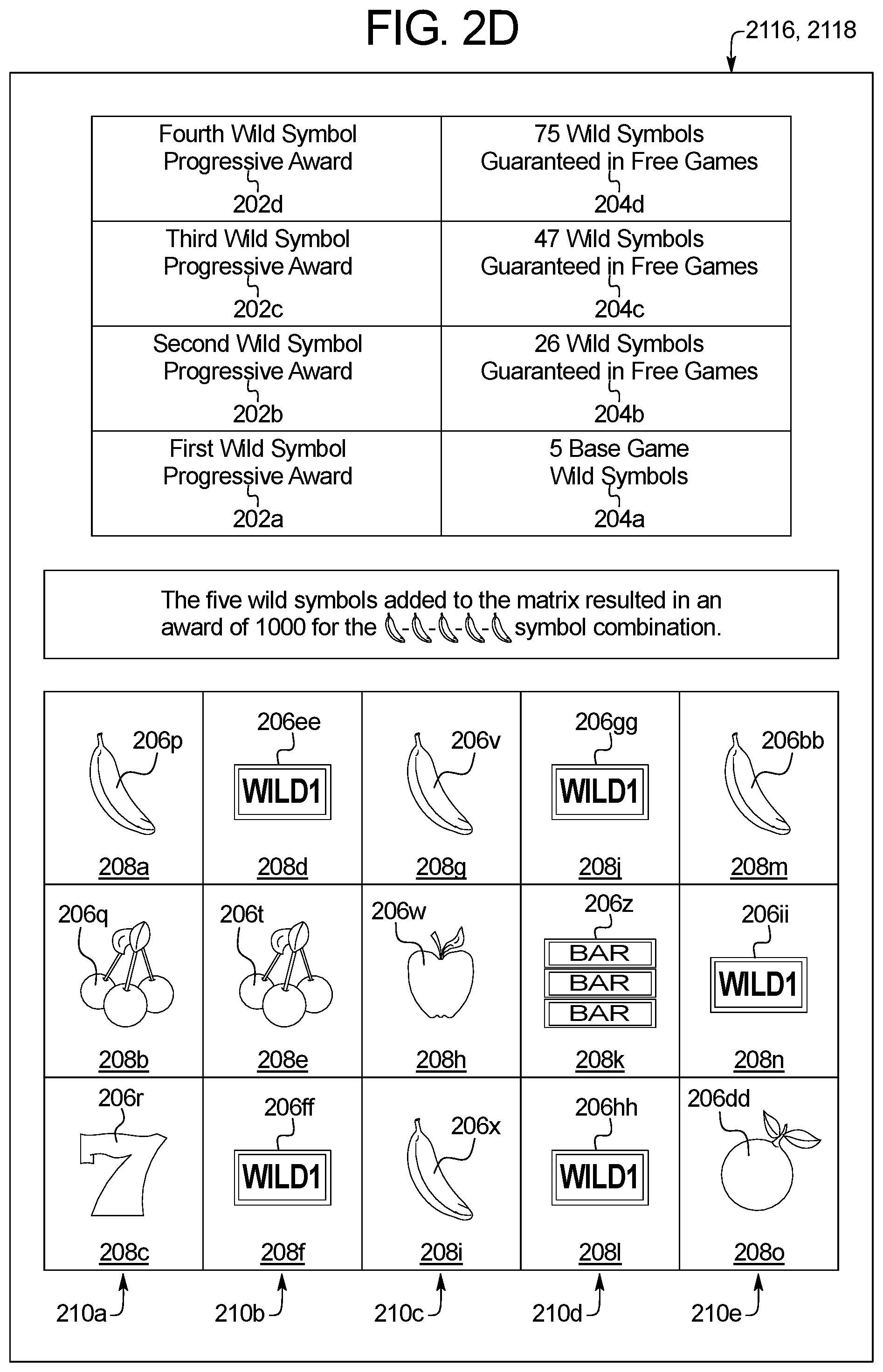 Patent US12322252 Figure 5 – Gaming system and method with awards associated with guaranteed symbol generations