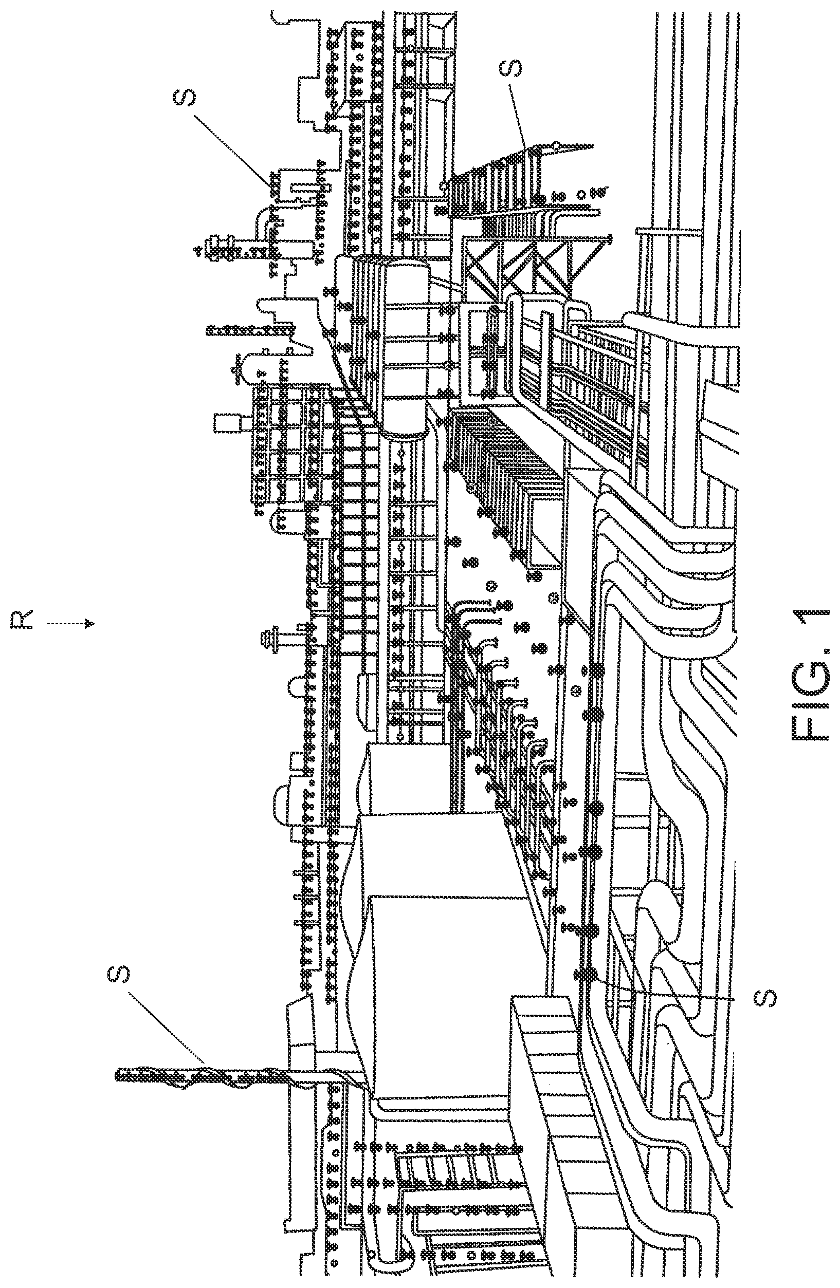 Patent US12322266 Figure 1 – Monitoring chemicals and gases along pipes, valves and flanges