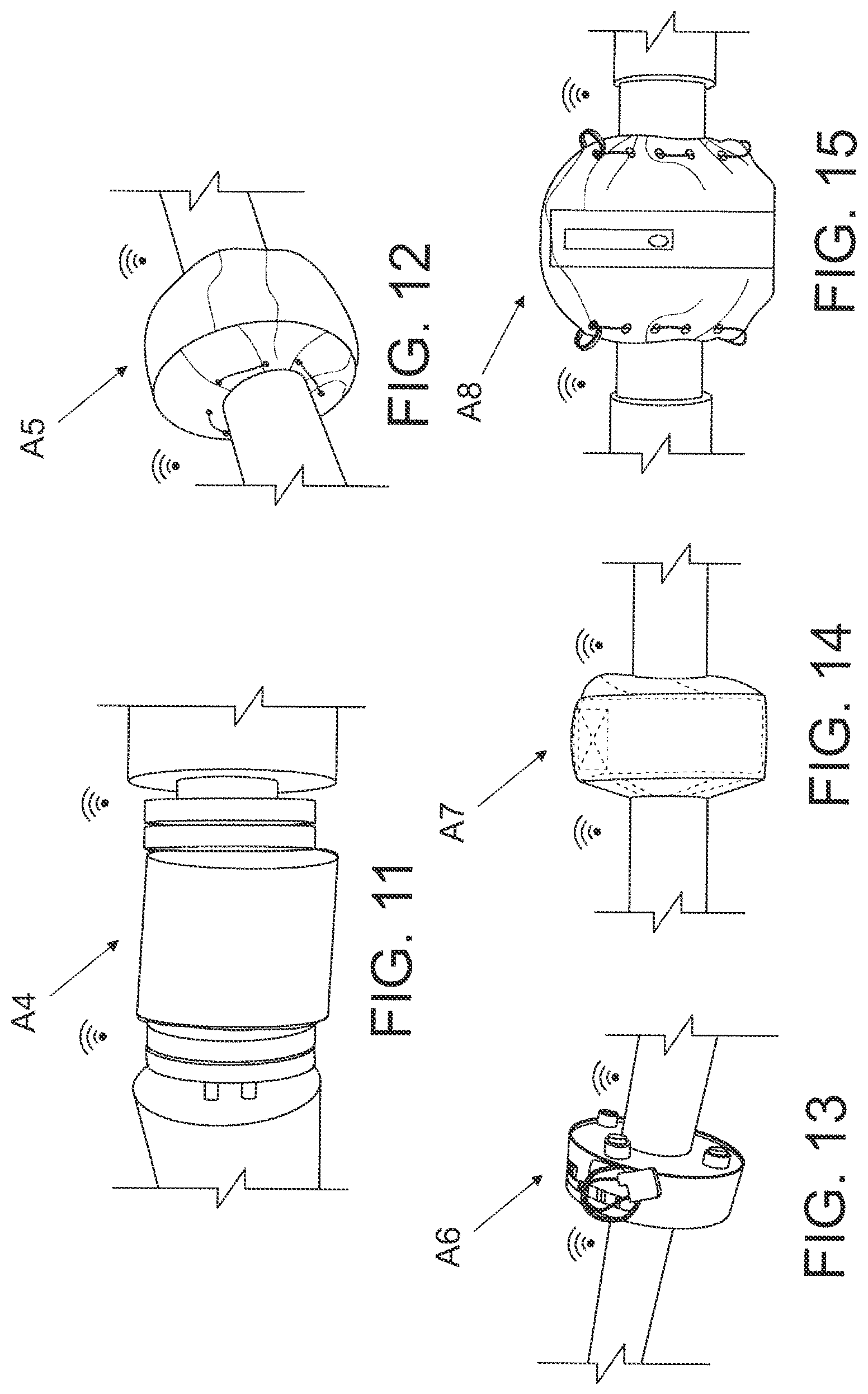 Patent US12322266 Figure 11 – Monitoring chemicals and gases along pipes, valves and flanges