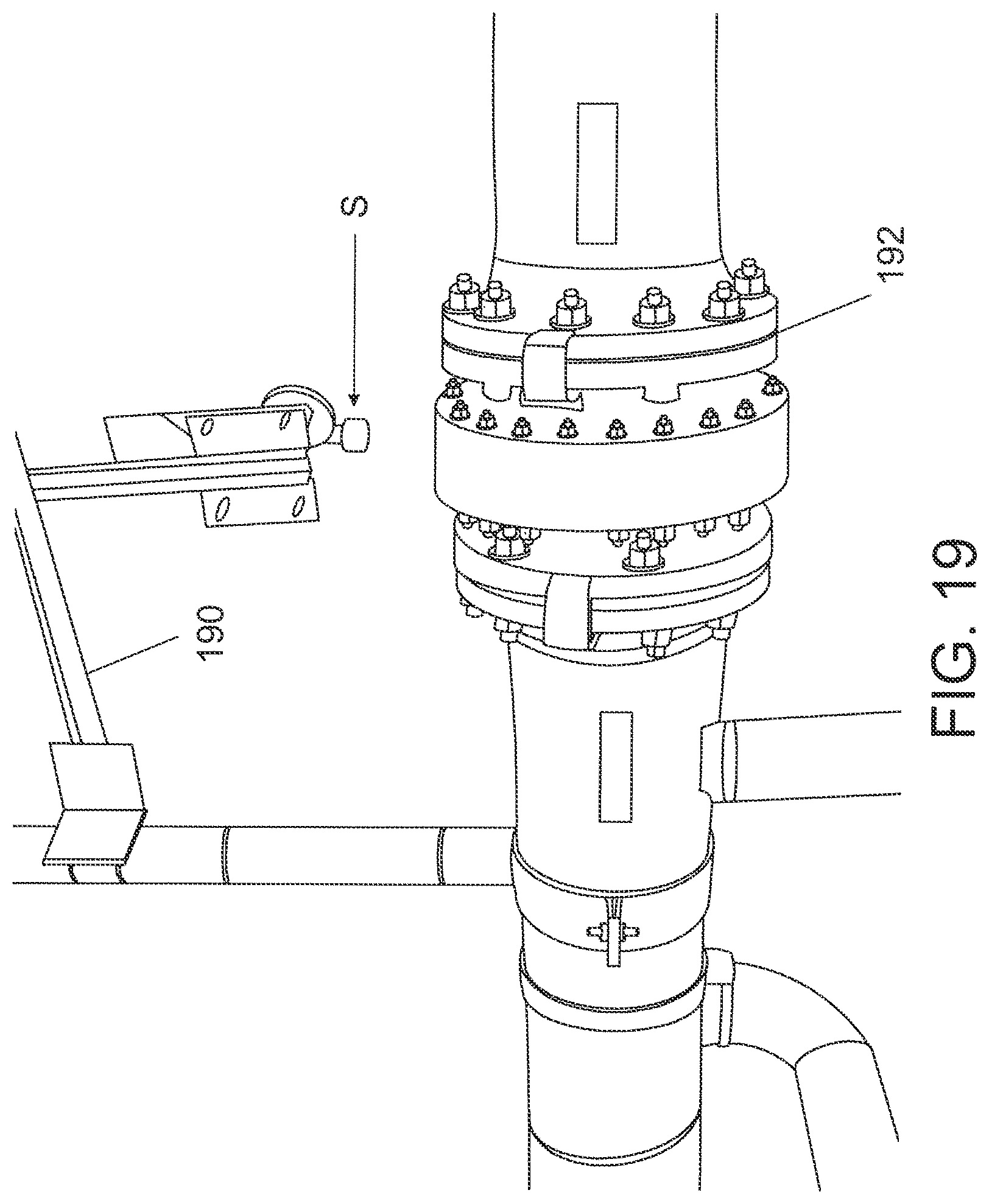 Patent US12322266 Figure 15 – Monitoring chemicals and gases along pipes, valves and flanges