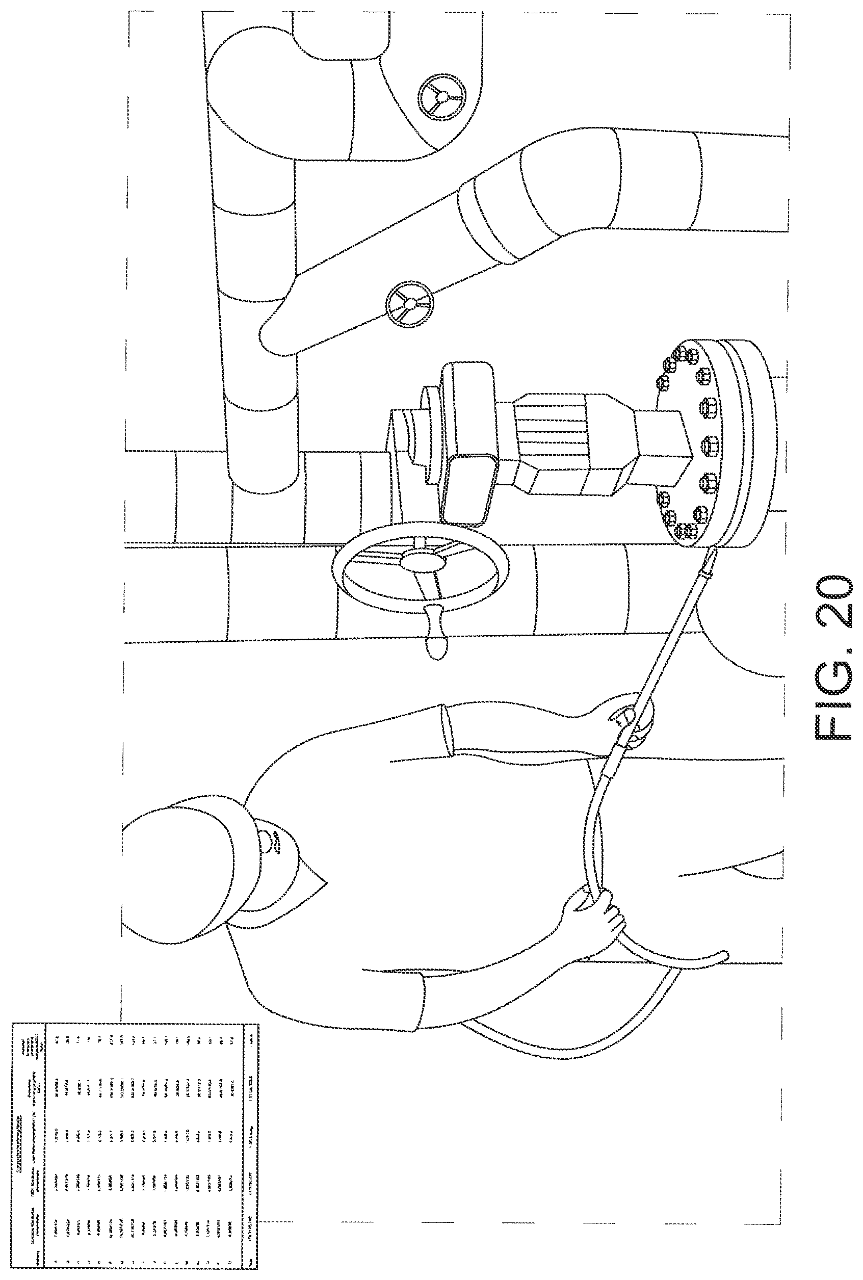 Patent US12322266 Figure 16 – Monitoring chemicals and gases along pipes, valves and flanges