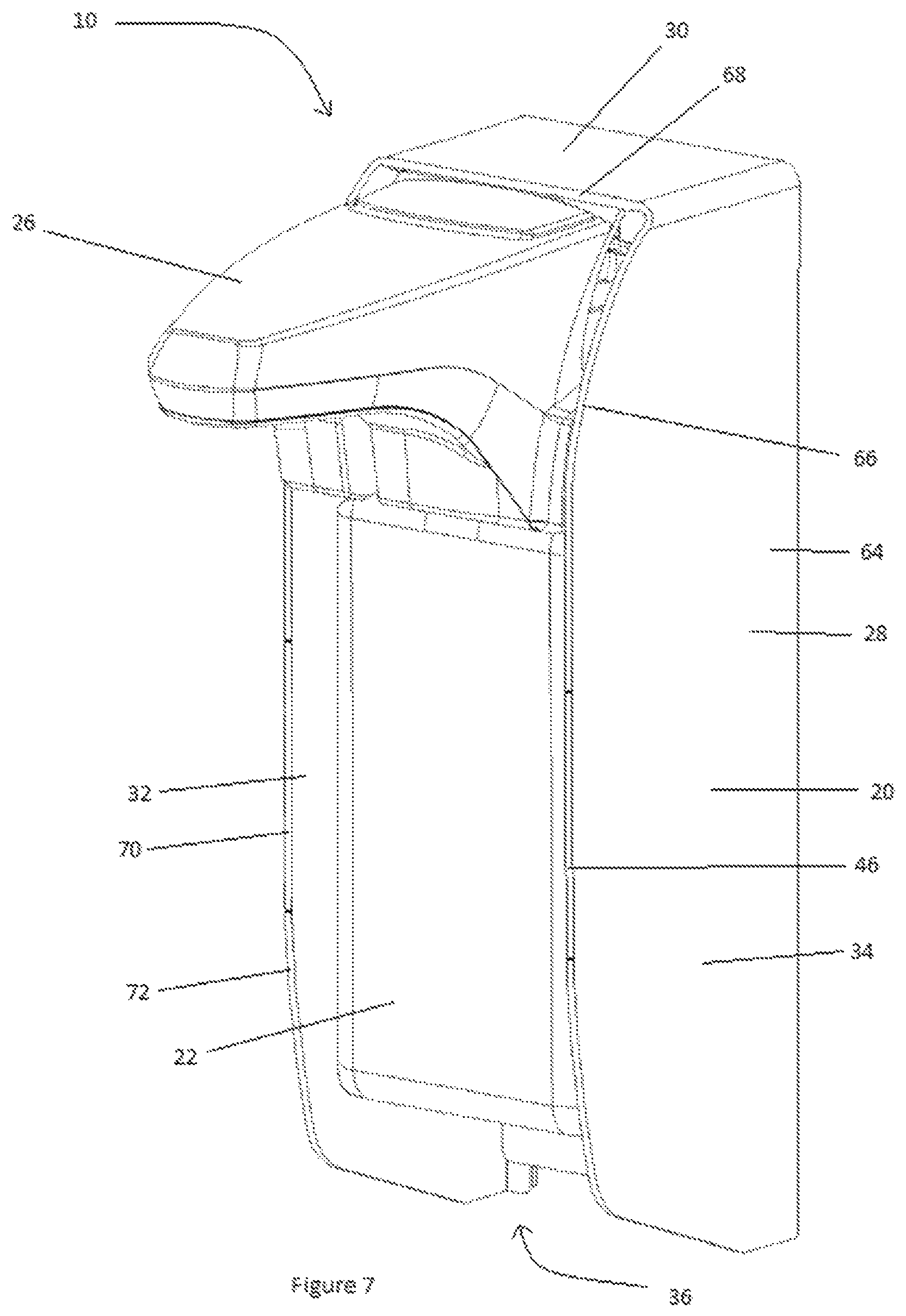 Patent US12322268 Figure 7 – Fluid dispenser with illuminable cover
