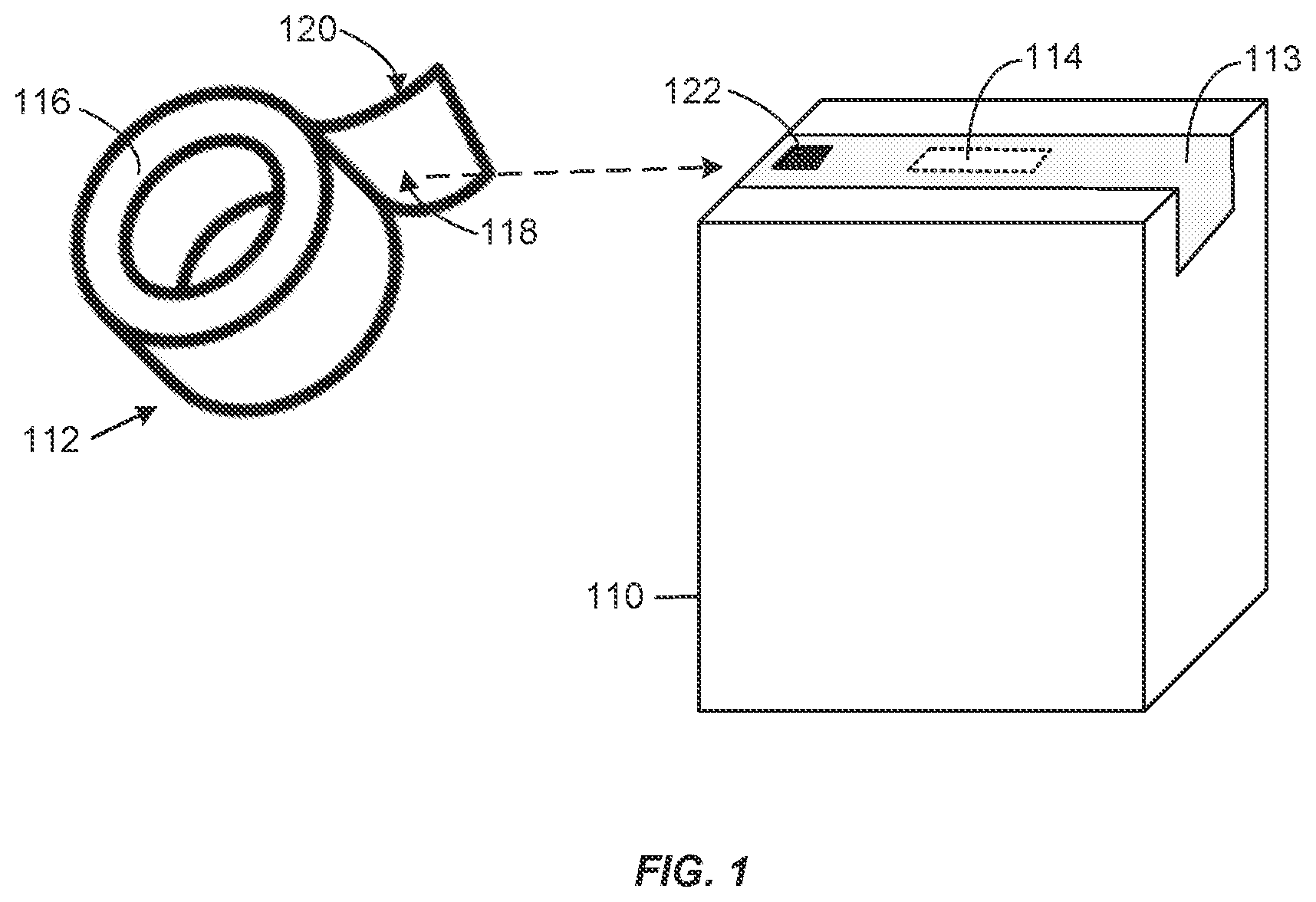 Patent US12322269 Figure 1 – Wireless tracking belts for asset tracking
