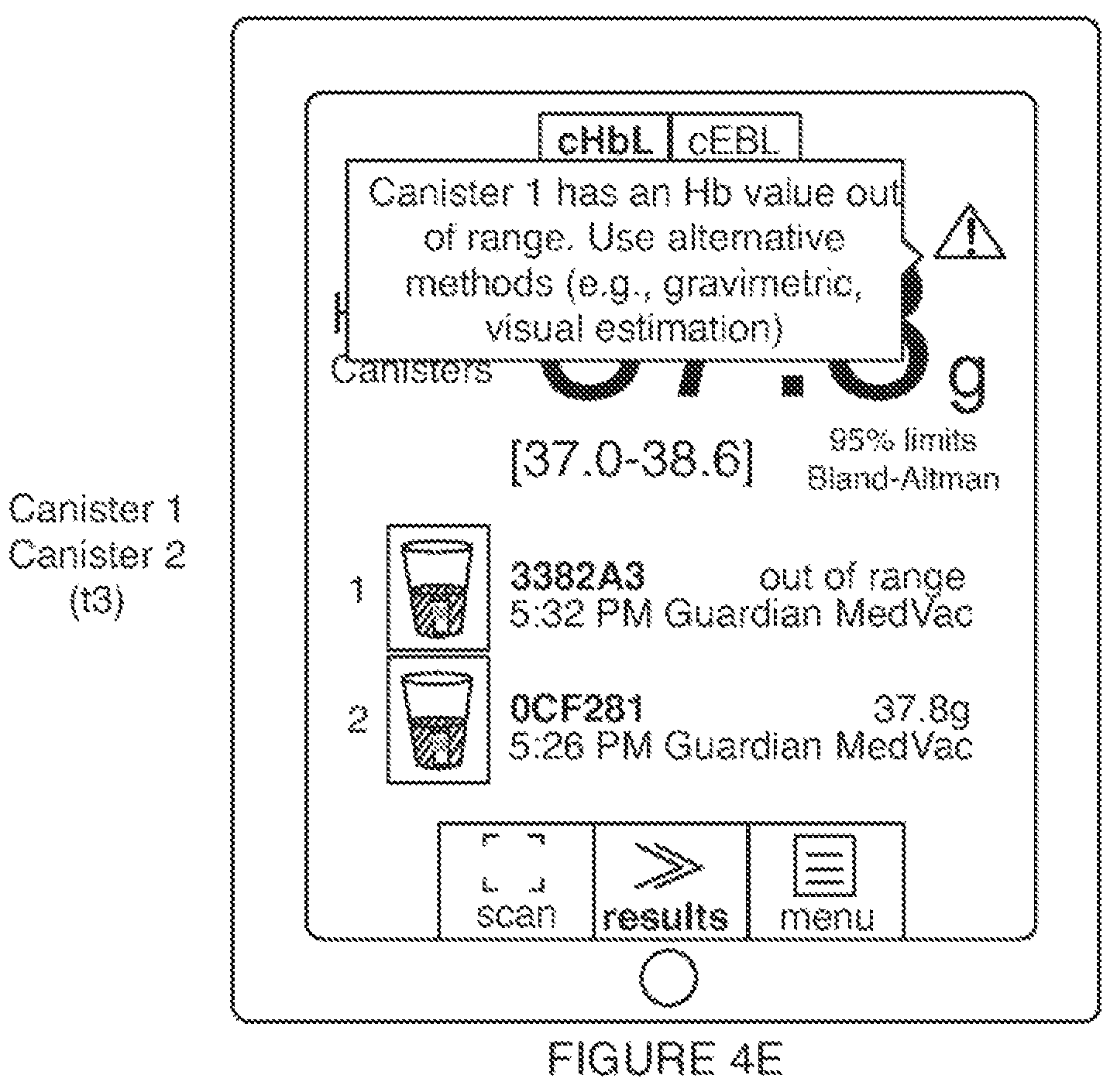 Patent US12322275 Figure 10 – Method for estimating a quantity of a blood component in a fluid receiver and corresponding error