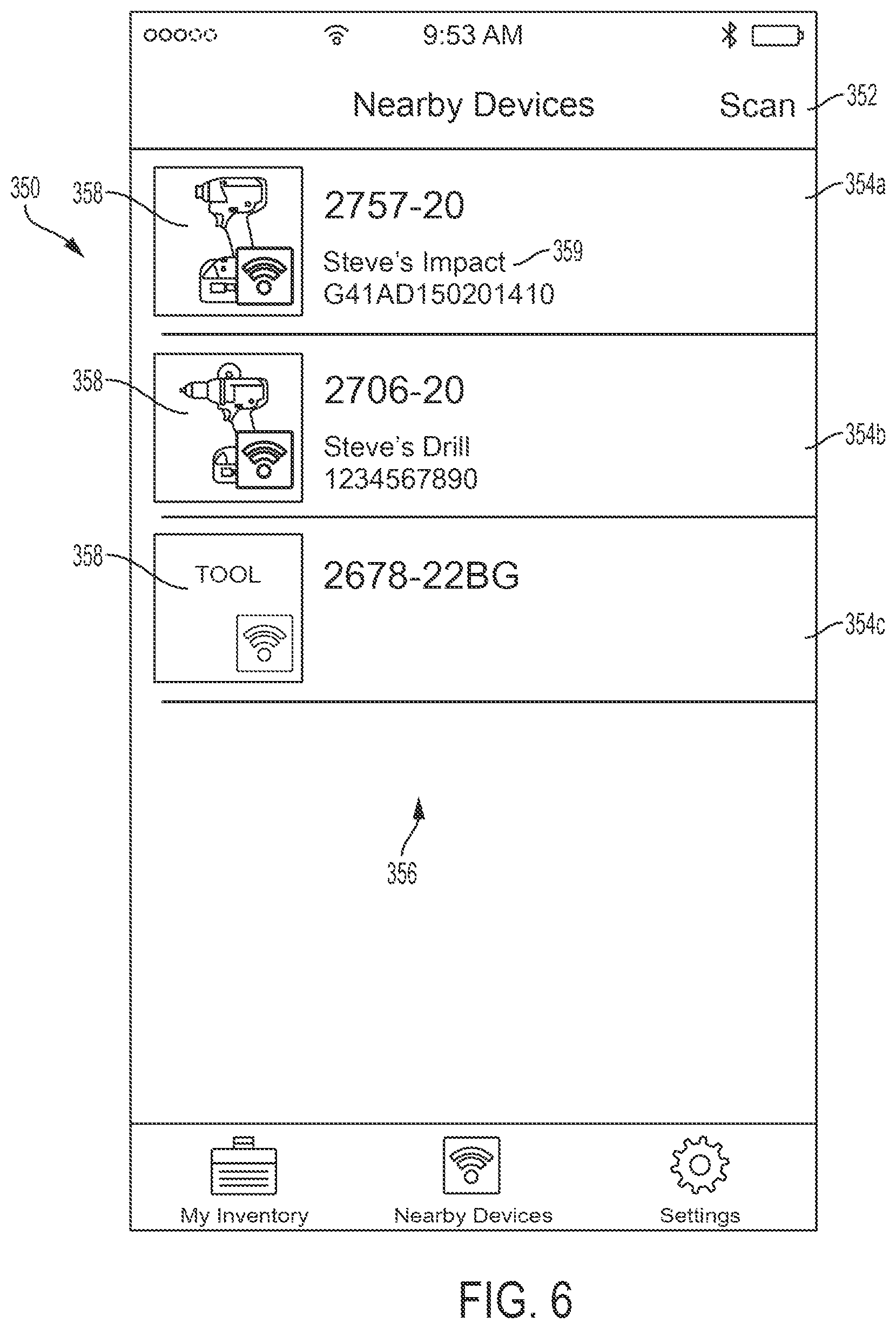 Patent US12322280 Figure 7 – Power tool profile sharing and permissions
