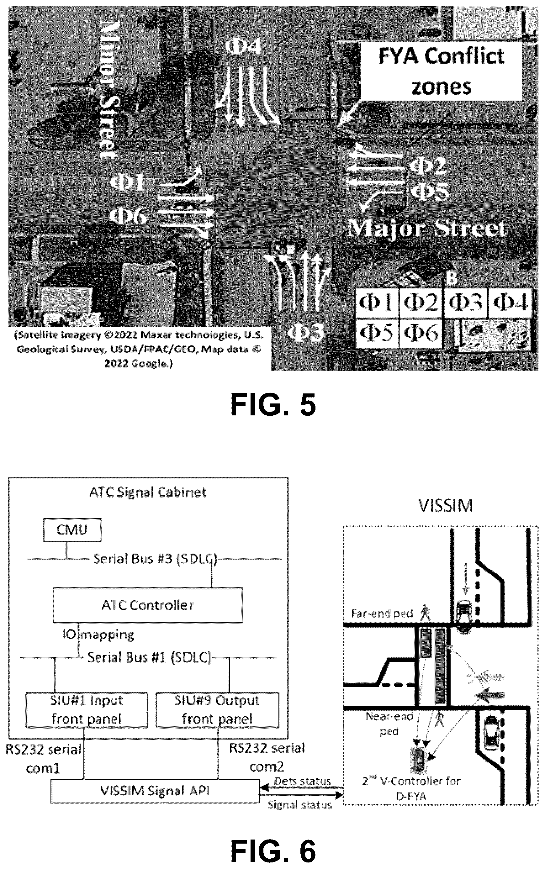 Patent US12322287 Figure 7 – Systems and methods for controlling the flashing yellow left turn signal at traffic intersections to improve pedestrian safety