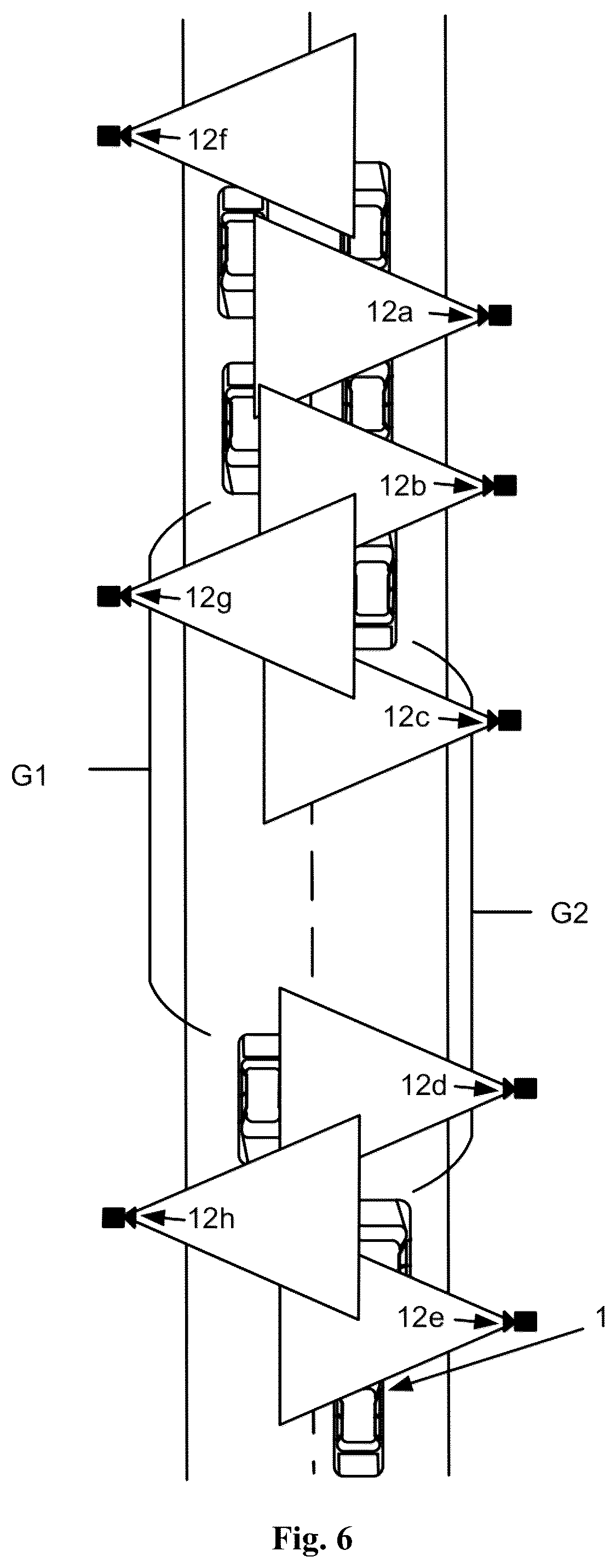 Patent US12322288 Figure 5 – Vehicle control system and method for providing information to support overtaking maneuver