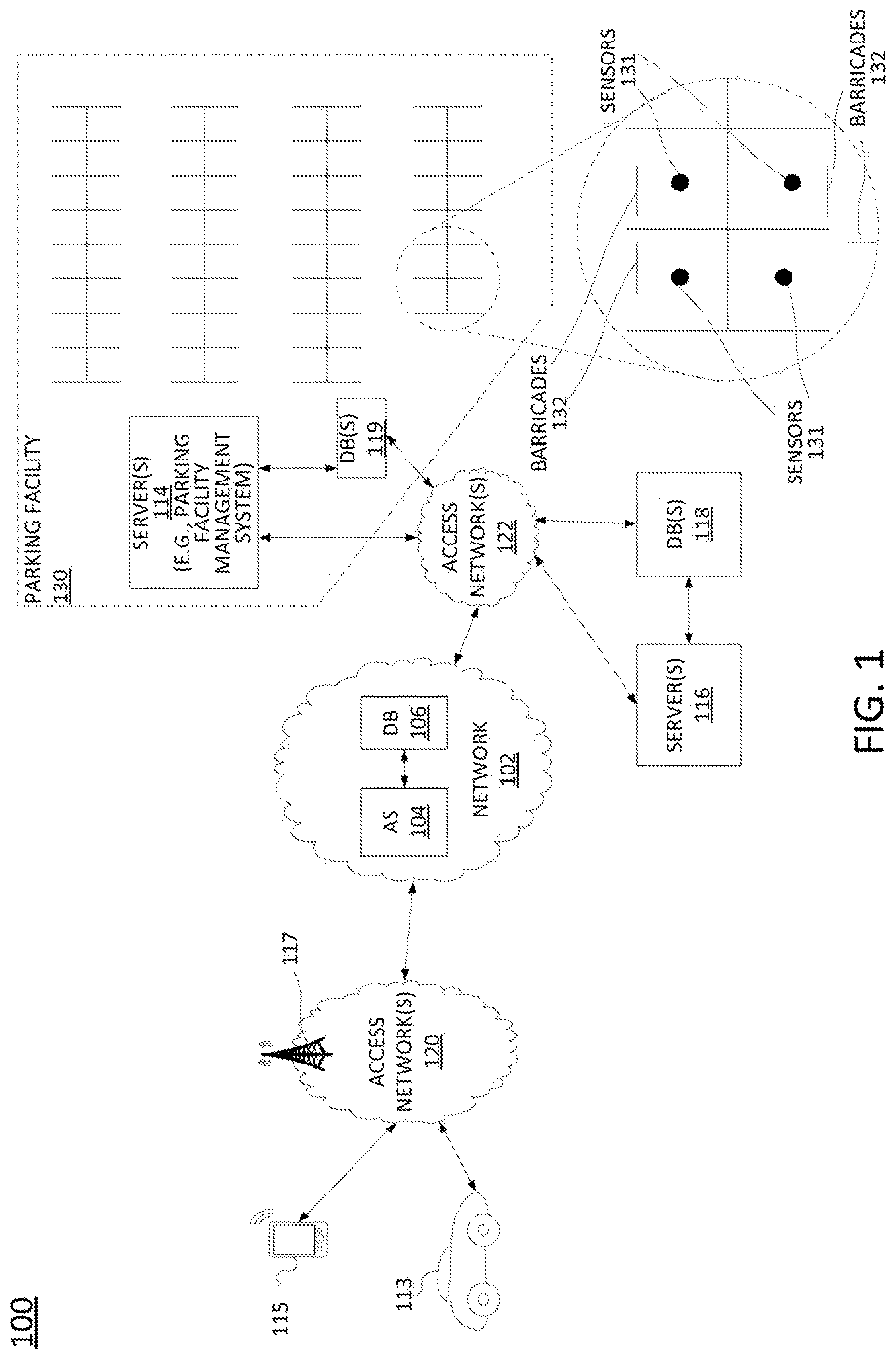 Patent US12322290 Figure 1 – Predictive vehicle parking systems