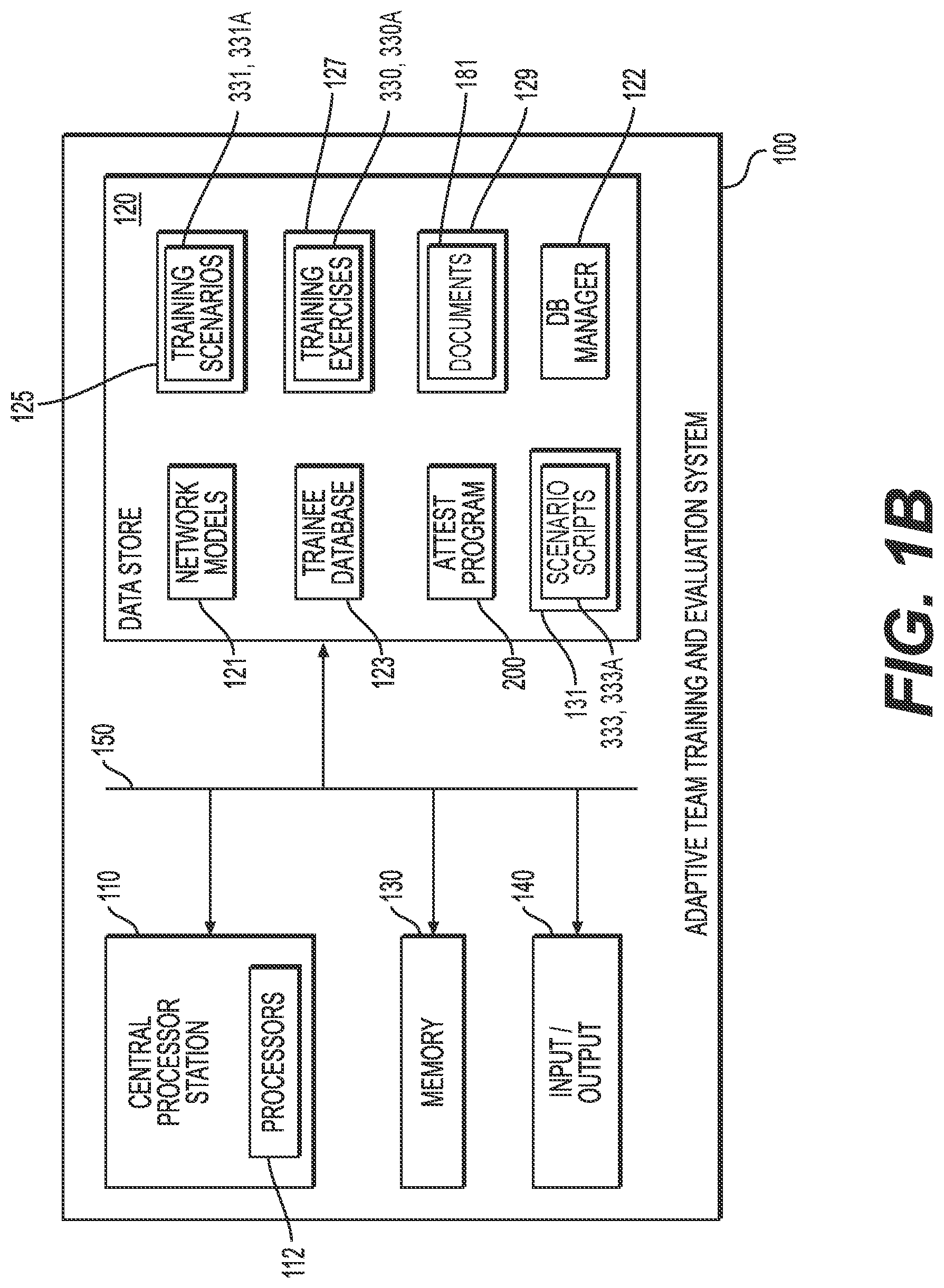 Patent US12322296 Figure 2 – Adaptive team training evaluation system and method